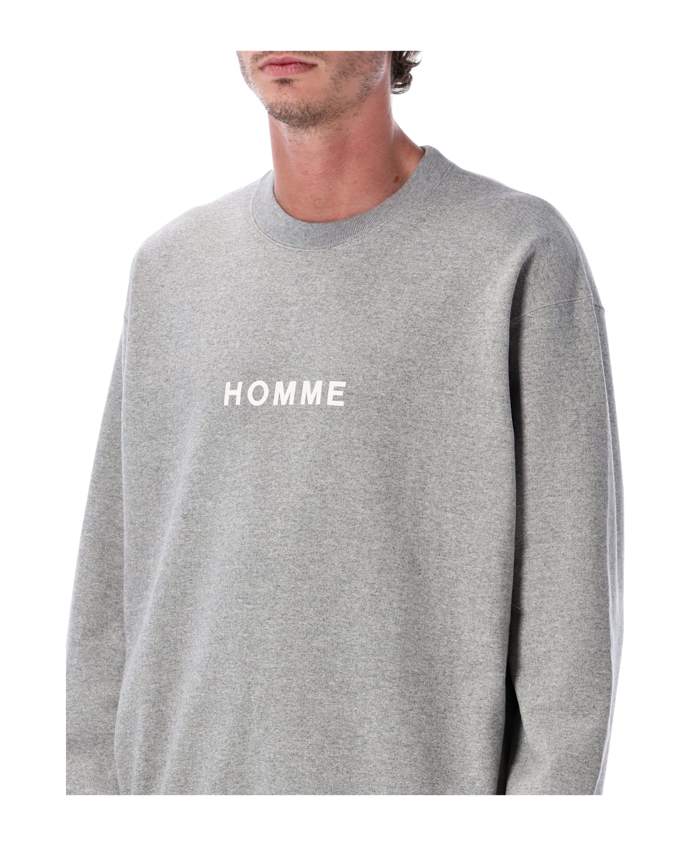 Comme des Garçons Homme Cotton Logo Sweatshirt - GREY MEL