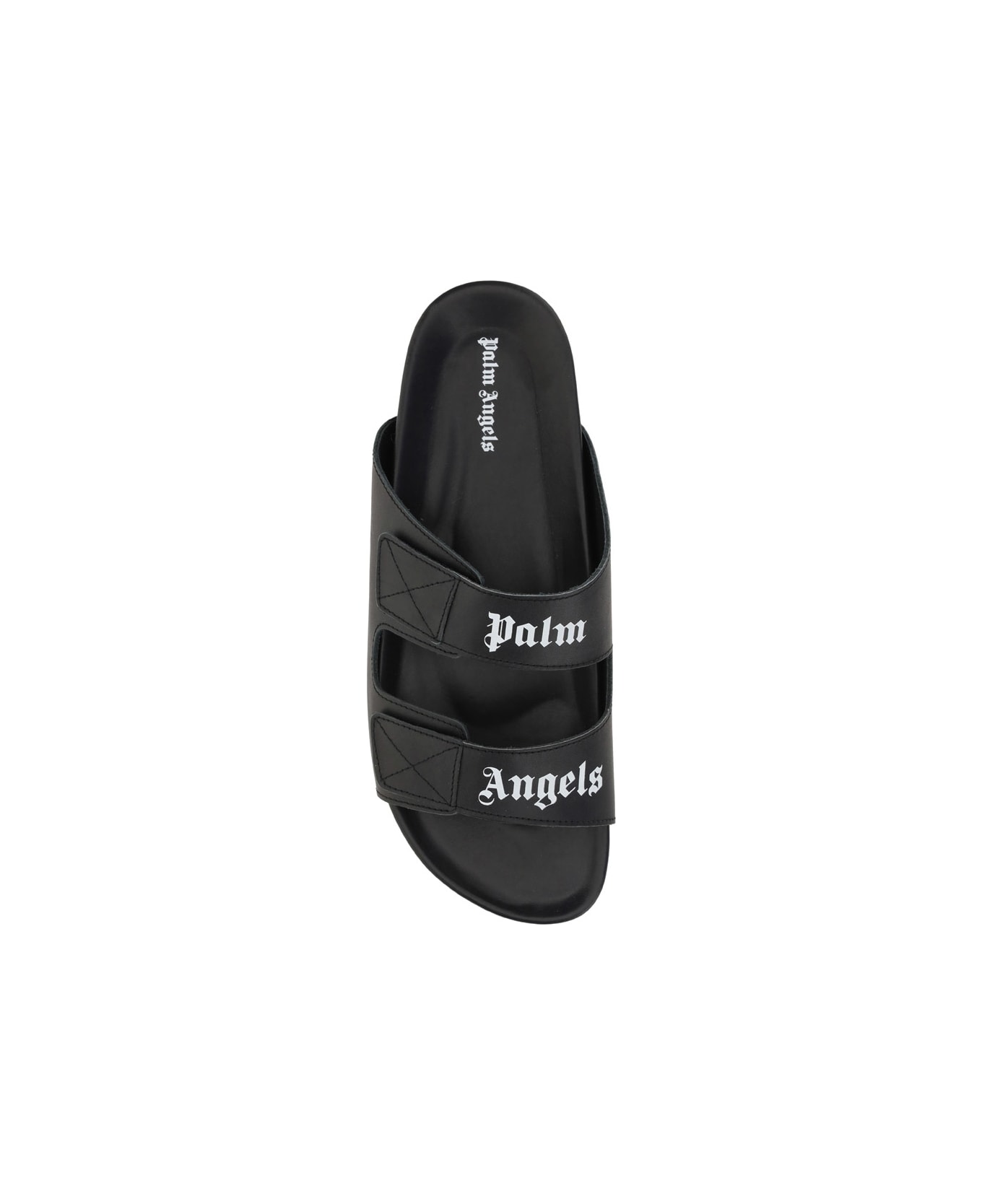 Palm Angels Sandal With Logo - Black