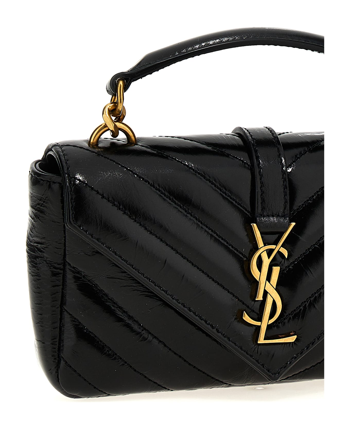 Saint Laurent 
college Mini
 Crossbody Bag - Black  