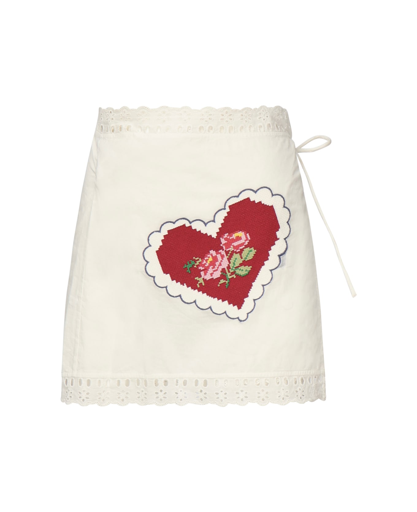 For Love 
Lemons Miniskirt Mi Amore - White