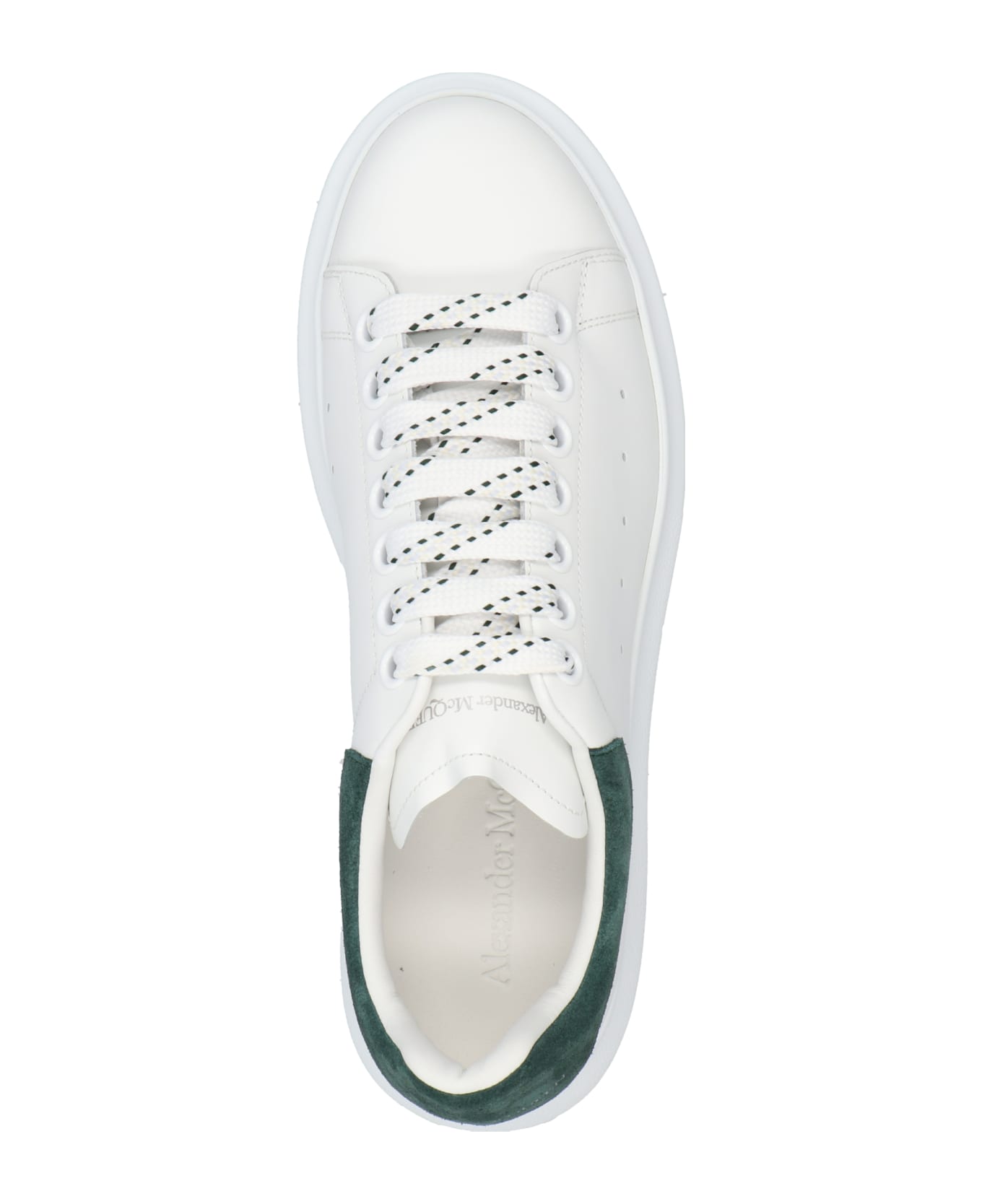 Alexander McQueen Oversized Sneakers In Calfskin - Bianco ウェッジシューズ