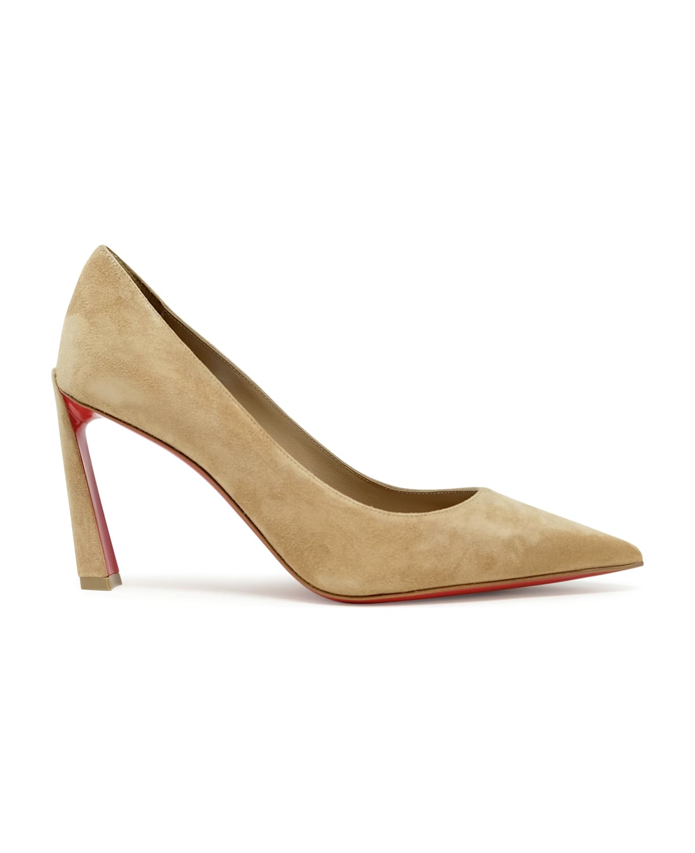 Christian Louboutin Beige Condora Suede 85 Pumps - BROWN