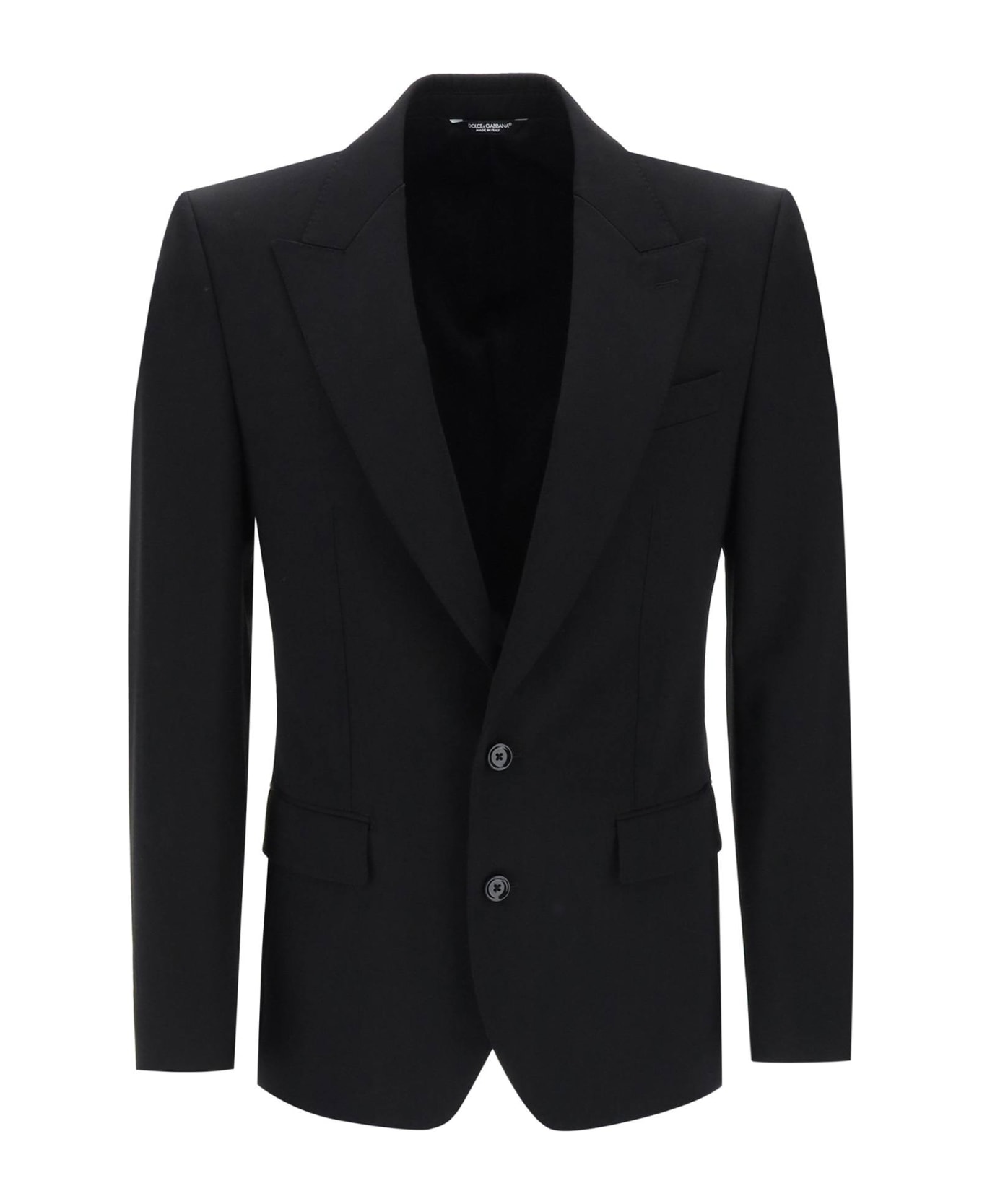 Dolce & Gabbana Single-breasted Wool Jacket - black ブレザー