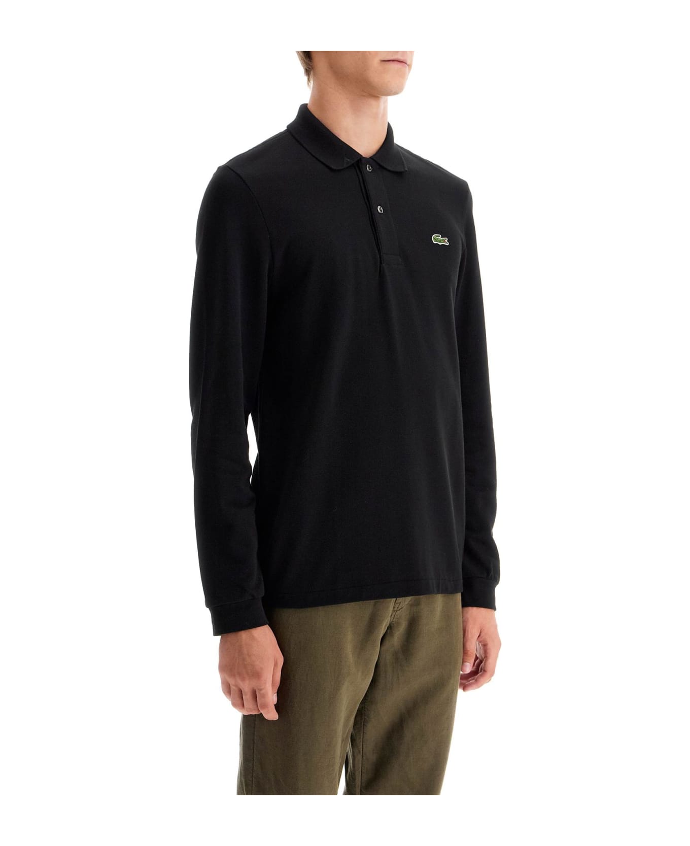 Lacoste 'classic Fit Long Sleeve Polo Shirt - BLACK (Black)