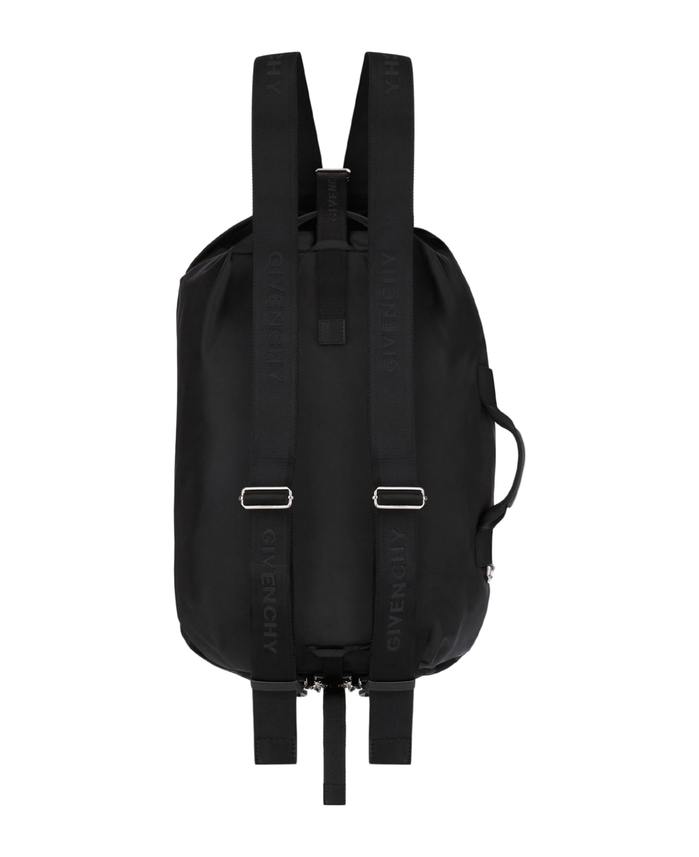 Givenchy Black Nylon G-zip Backpack With Logo - Nero