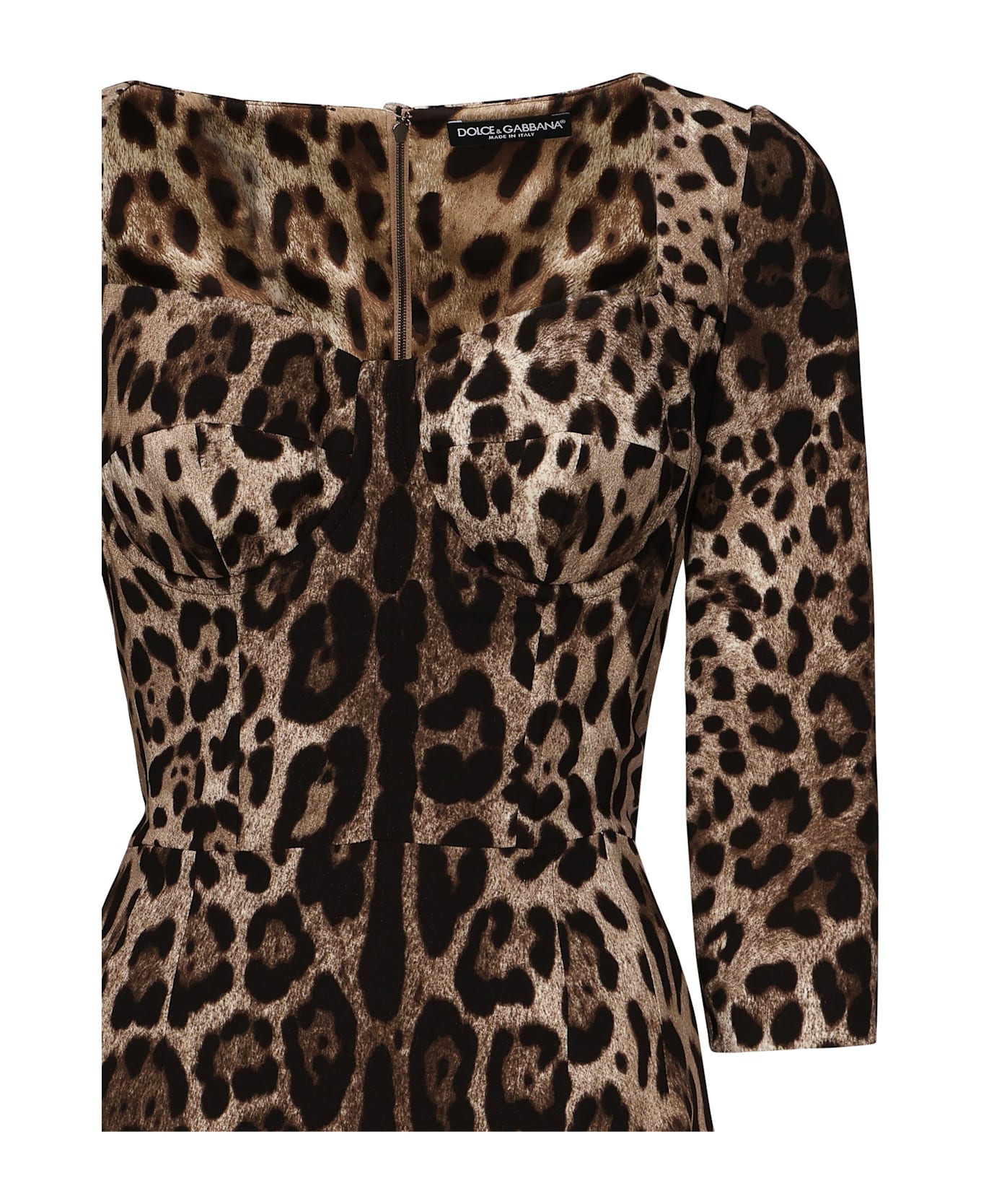 Dolce 
Gabbana Leo Print Bustier Dress - Leo new