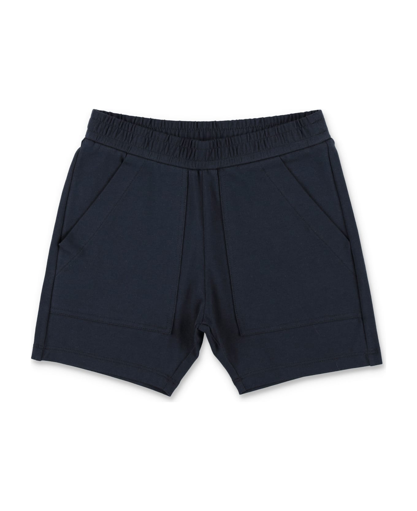 Moncler Tshirt And Bermuda Shorts - WHITE/NAVY