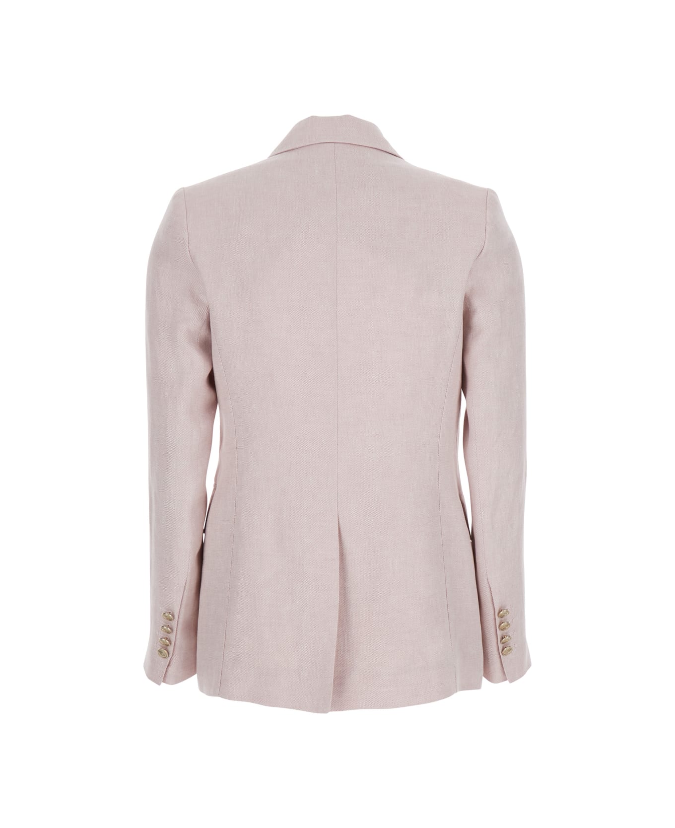 Eleventy Pink Linen Blazer - Pink
