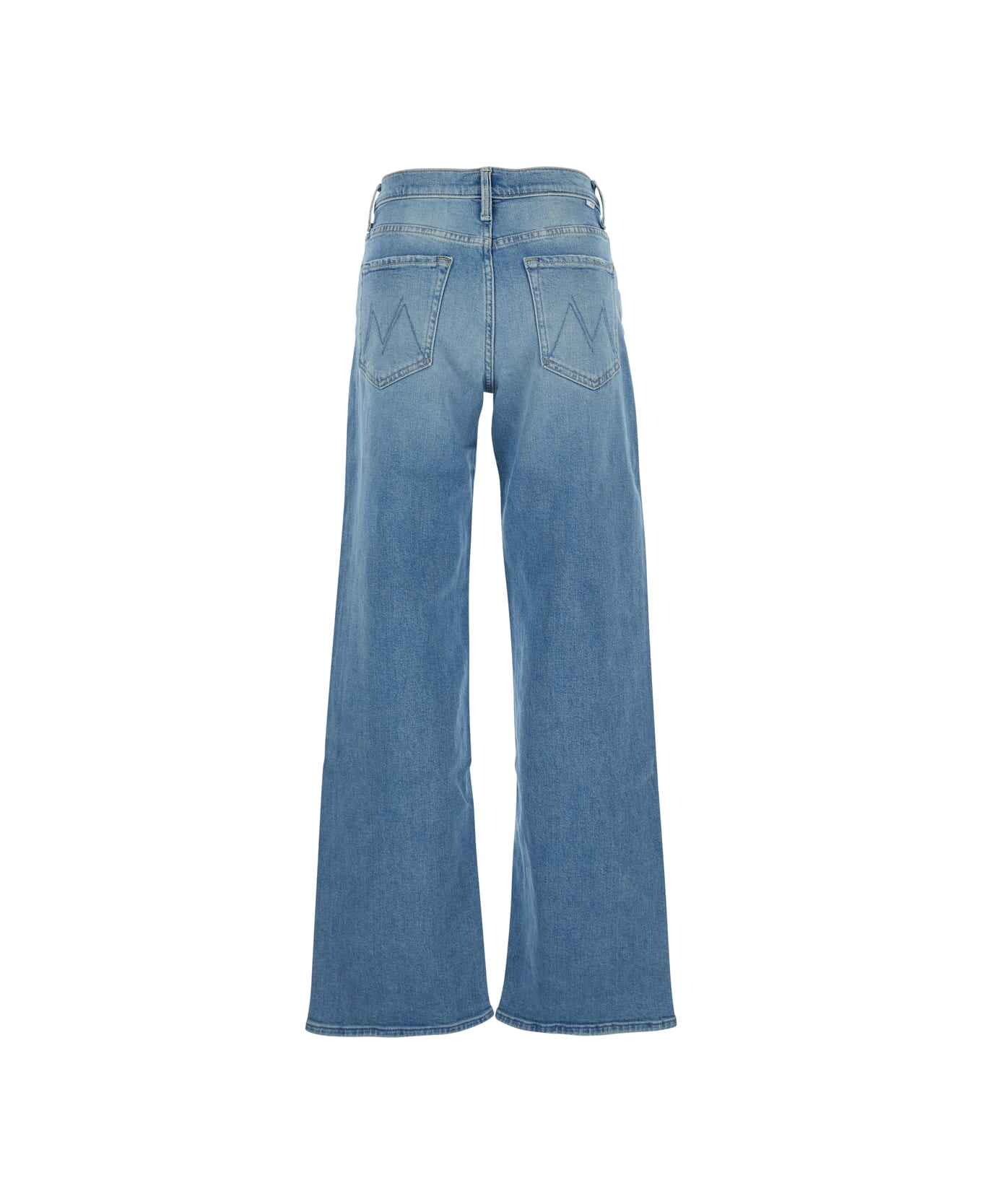Mother 
the Zipper Sneak
 Blue Jeans With Belt Loops And Wide Leg In Denim Woman - Blu
