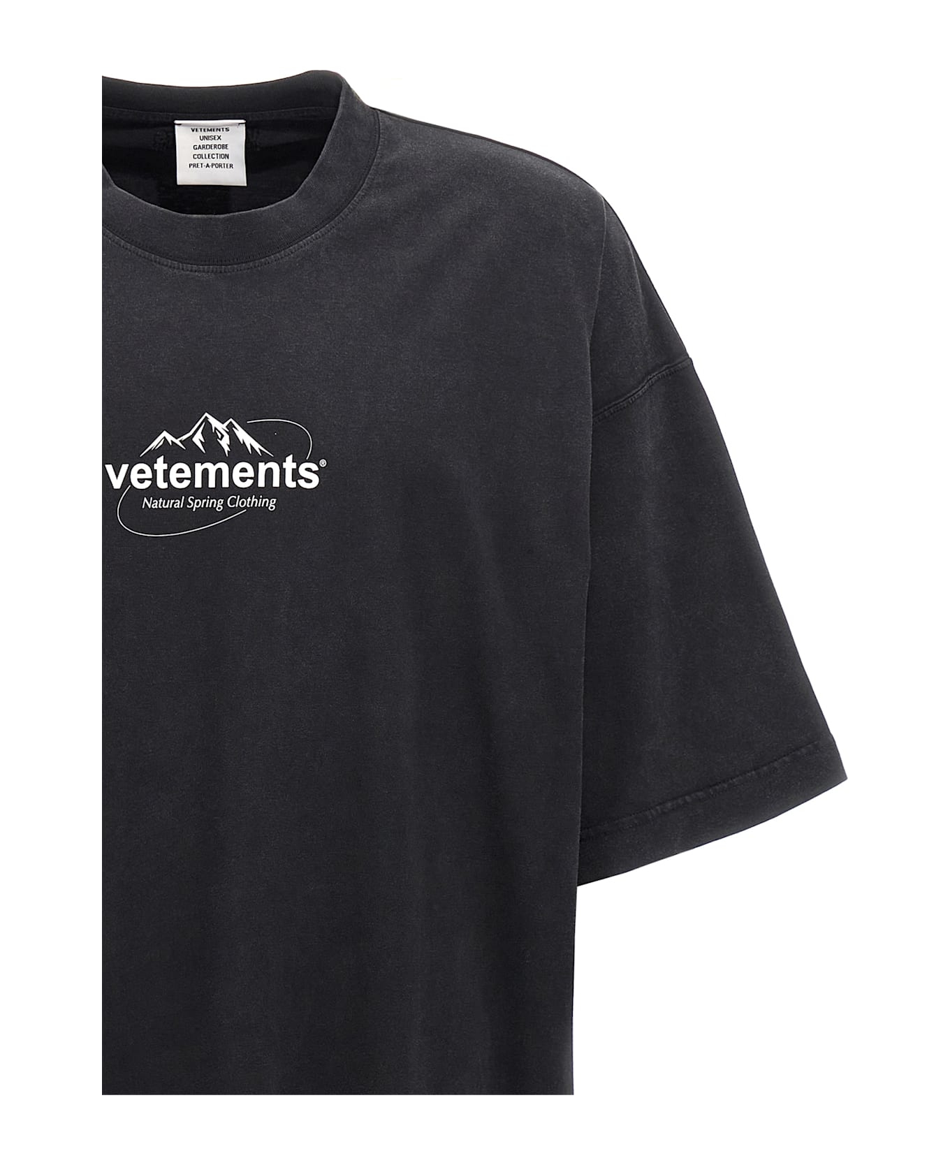 VETEMENTS 'spring Logo' T-shirt - Black  