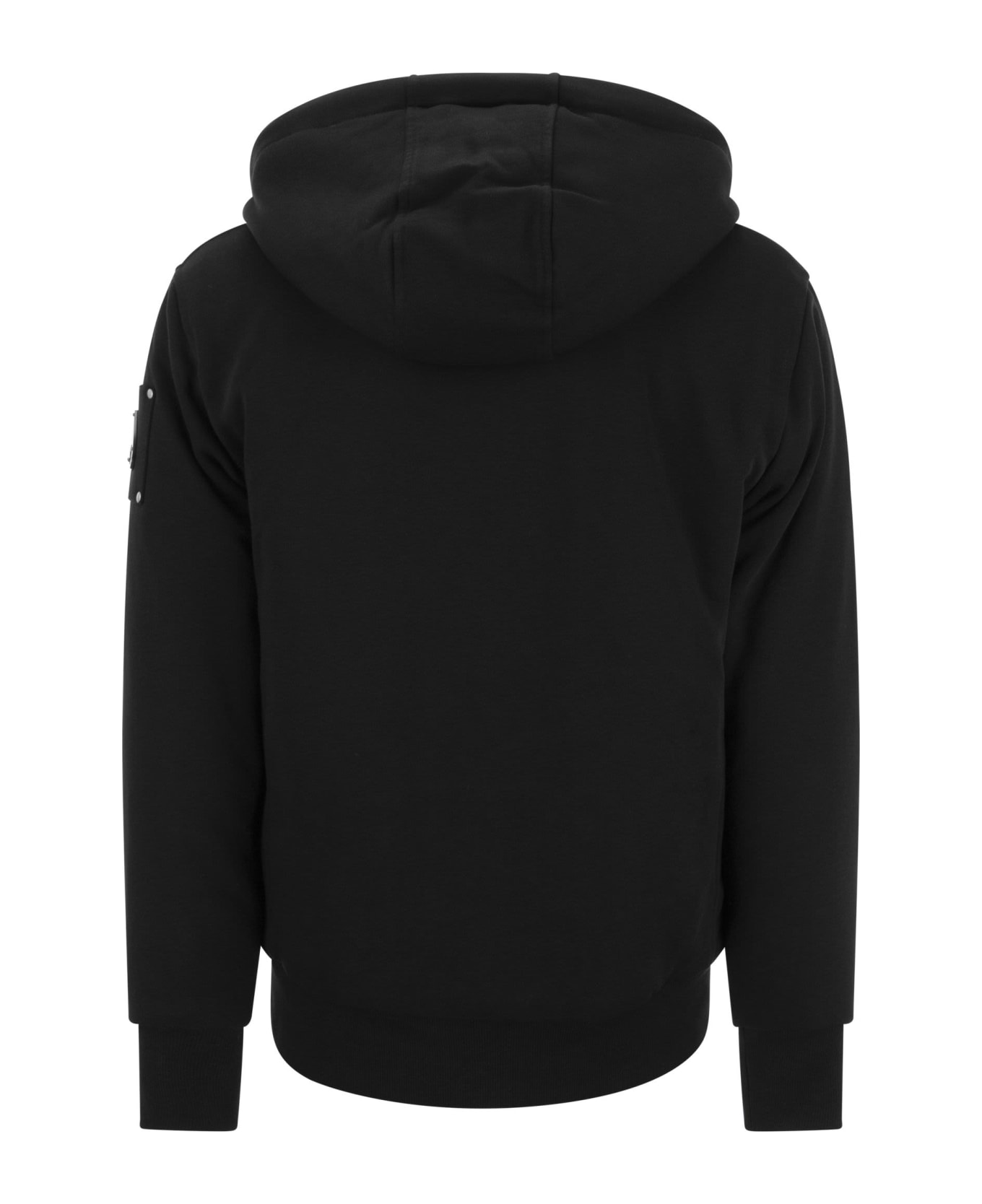 Moose Knuckles Classic Bunny - Faux Fur Lined Hoodie - Black