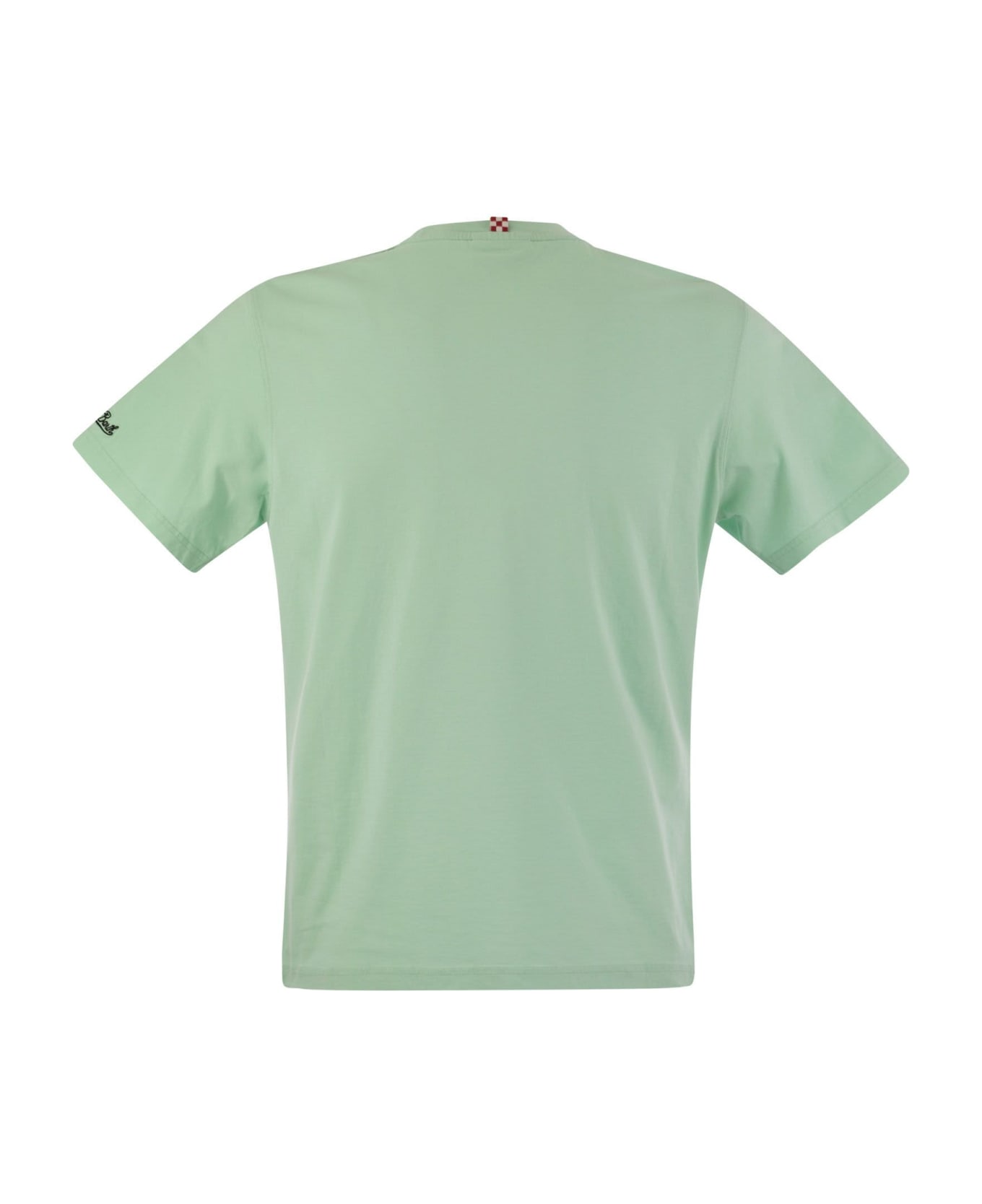 MC2 Saint Barth T-shirt With Print On The Front - Water Green シャツ