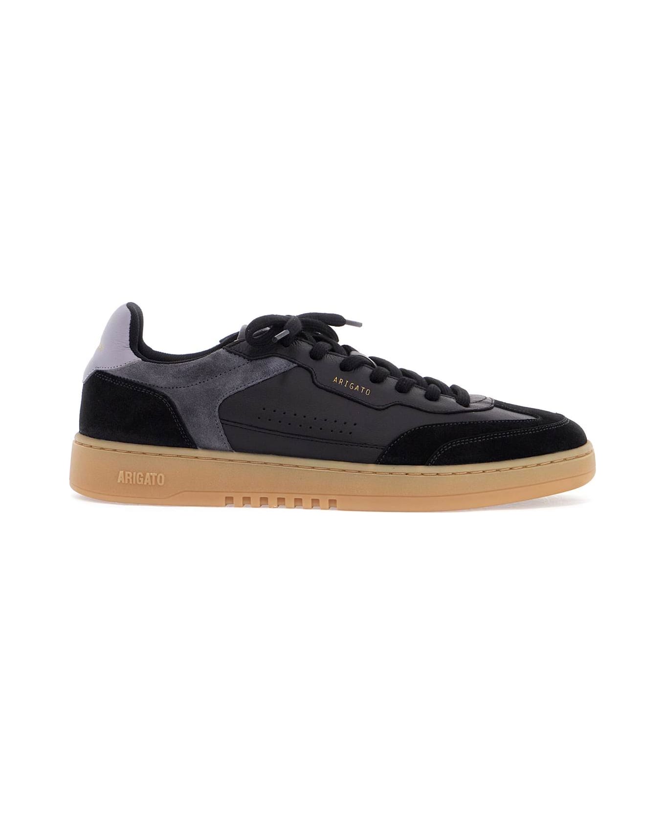 Axel Arigato Black Low Sneakers In Eco-friendly Leather And Suede With Beige Sole - BLACK GUM (Black)