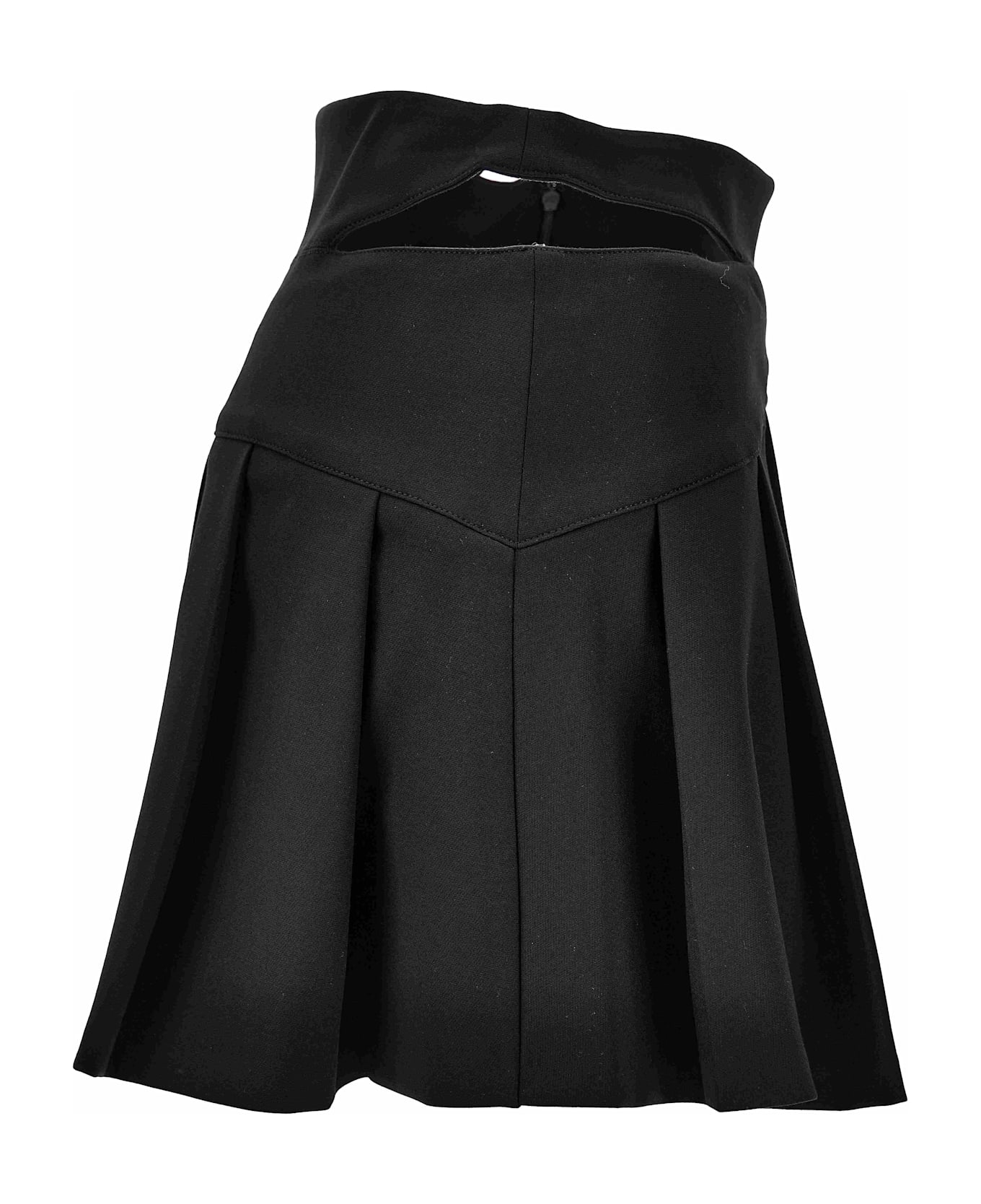 Versace Jeans Couture Mini-skirt With Cut-out - Black