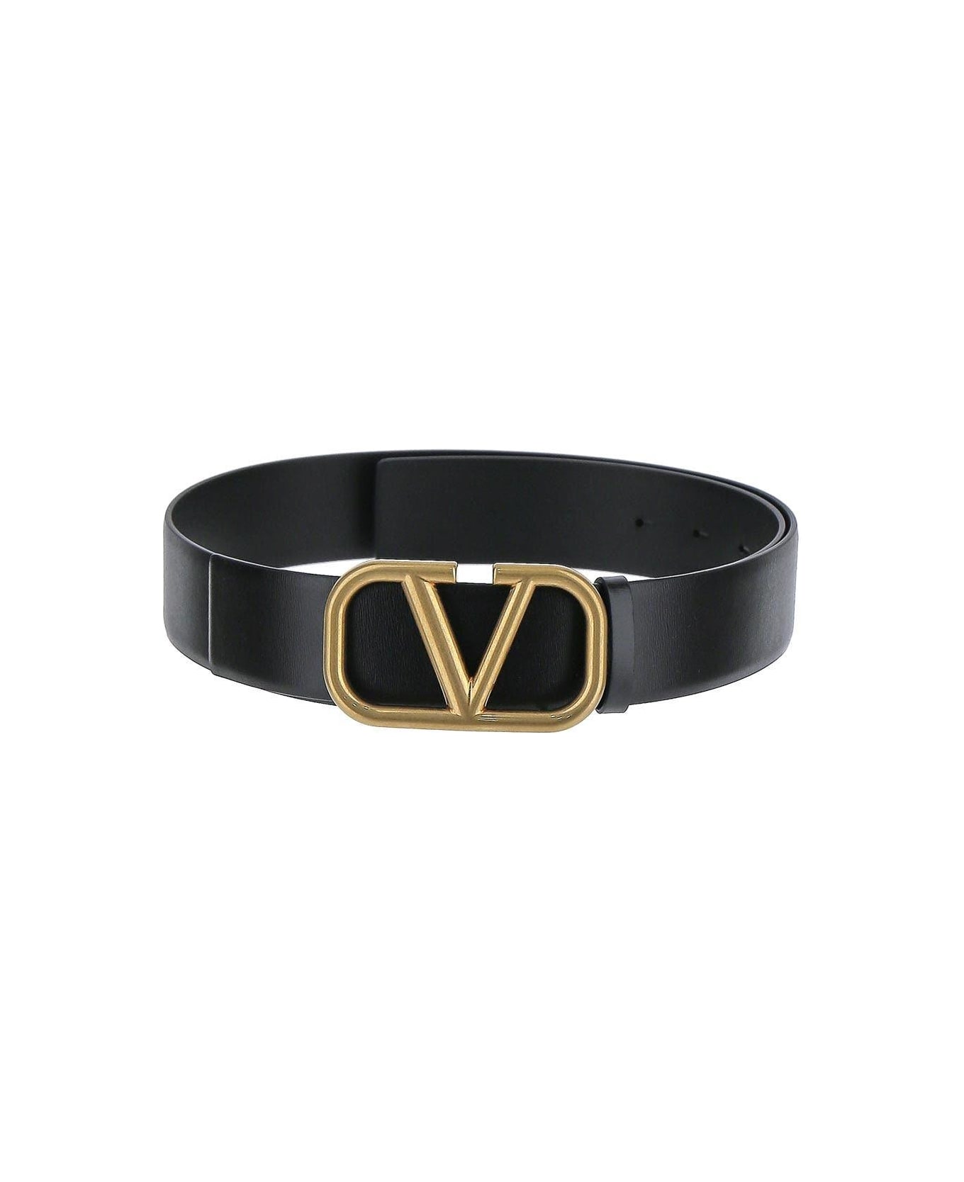 Valentino Garavani Logoed Belt - Black