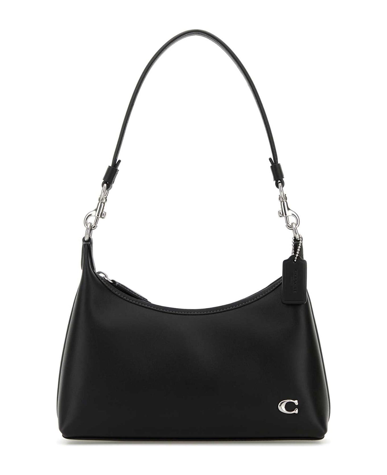 Coach Black Leather Juliet 25 Shoulder Bag - LHBLACK