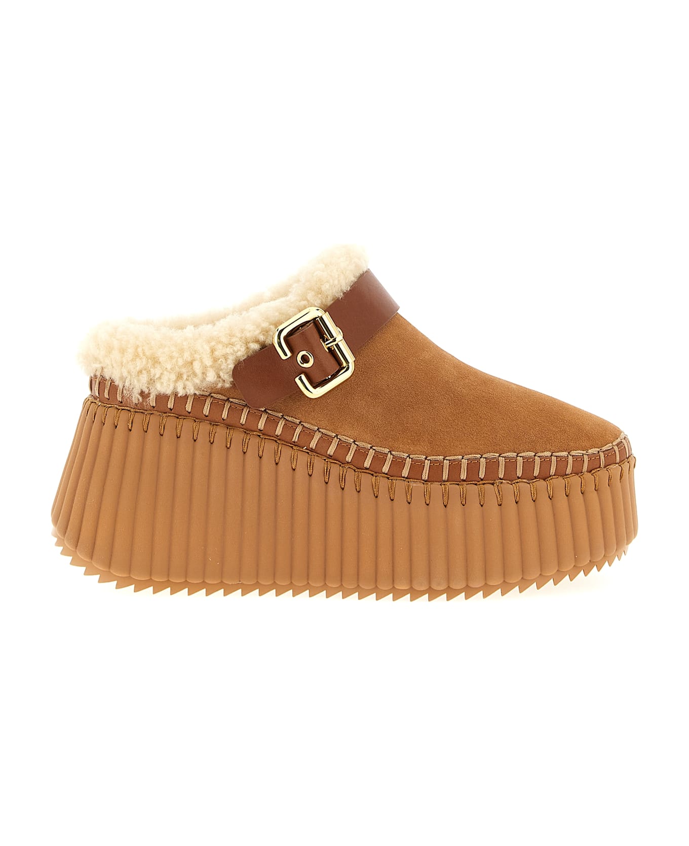 Chloé 'nama' Sabots - Brown