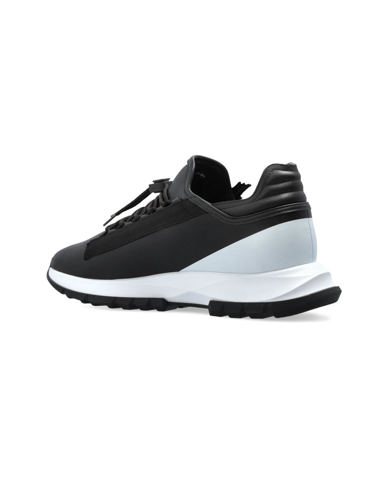 Givenchy Black Synthetic Leather Spectre Sneakers - Black