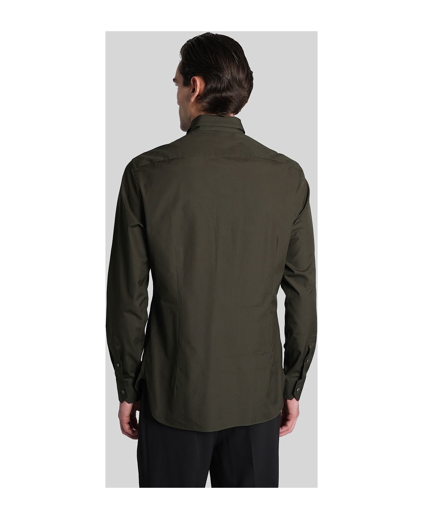 Zegna Shirt In Green Cotton - green