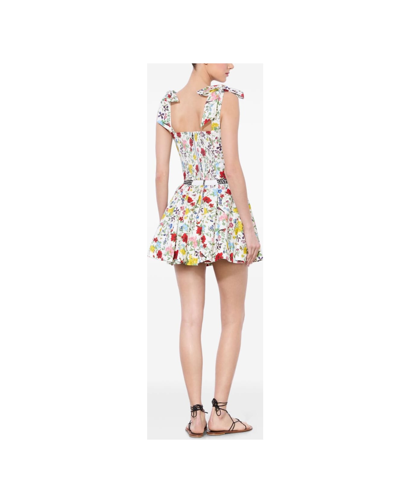 Alice + Olivia Haven Lin And Cotton Mini Skirt - MultiColour