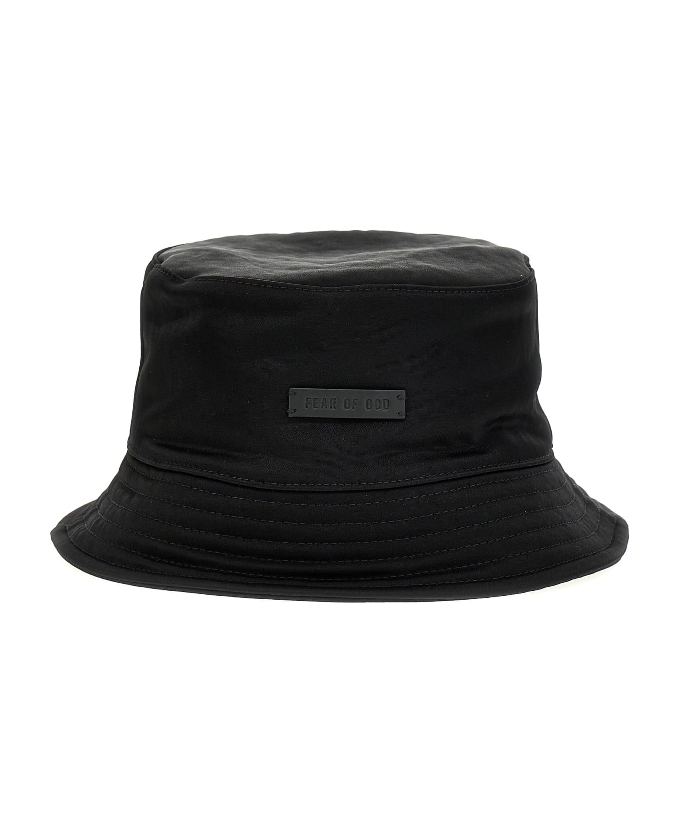 Fear of God Logo Patch Bucket Hat - Black  