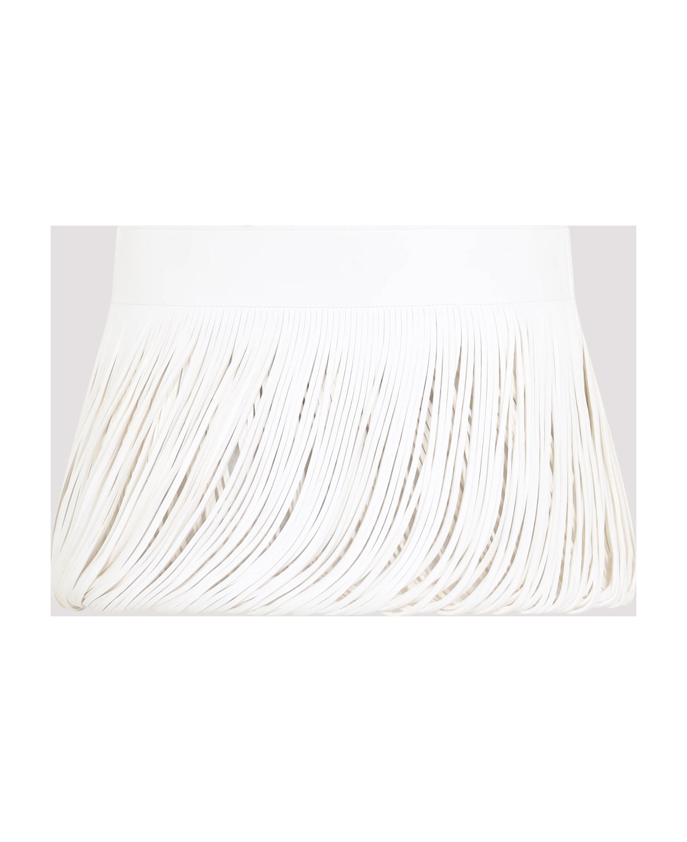 Alaia Alaïa Fringes Belt - Blanc Nacre