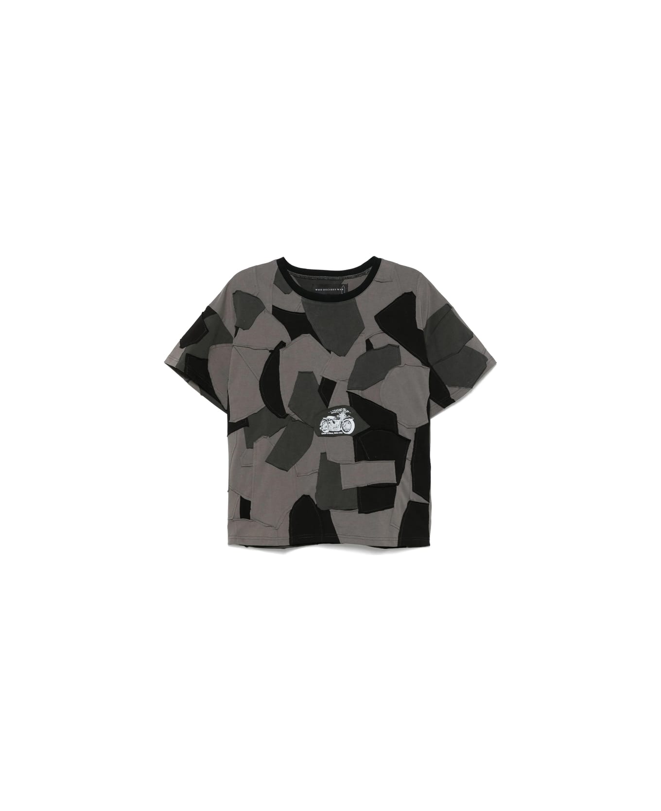 Who Decides War T-shirt - GREY/BLACK