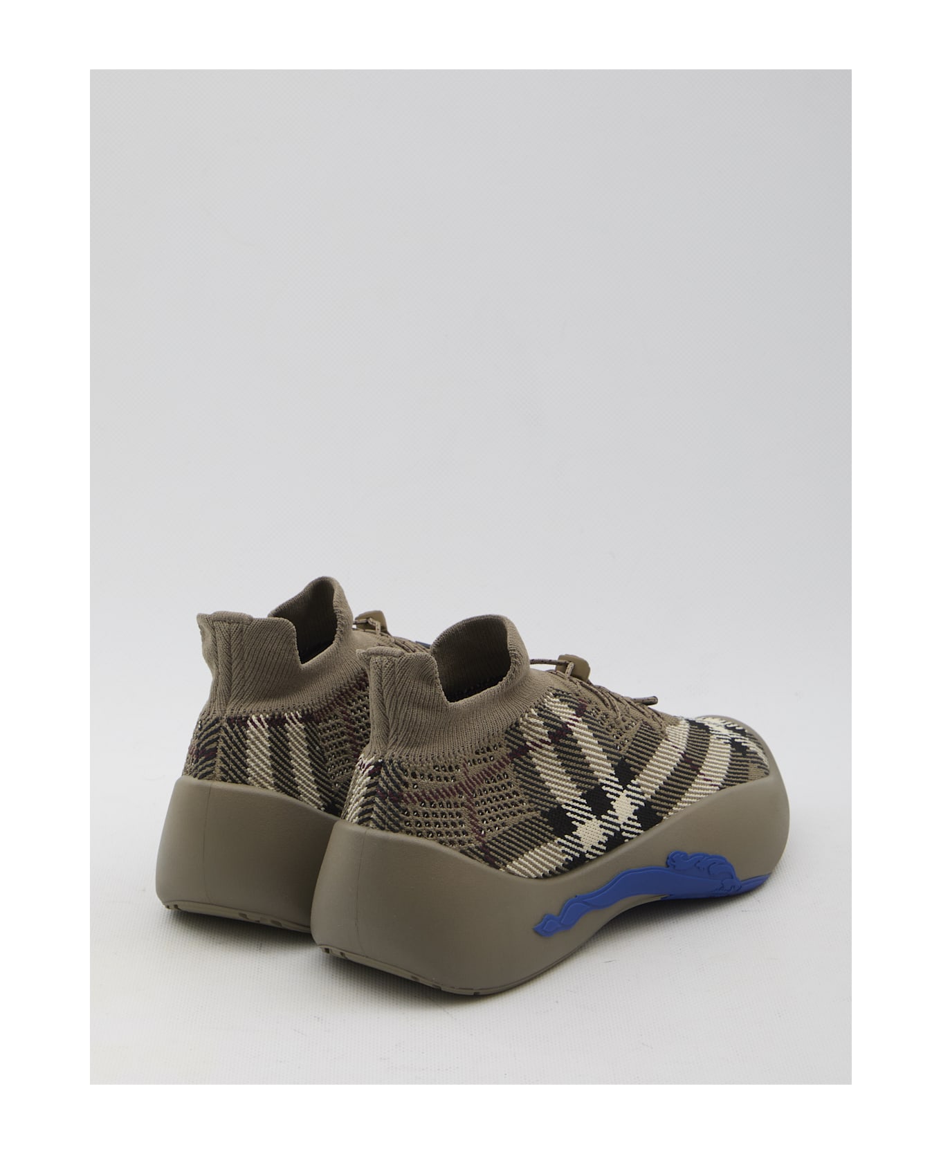 Burberry Check Knit Neptune Sneakers