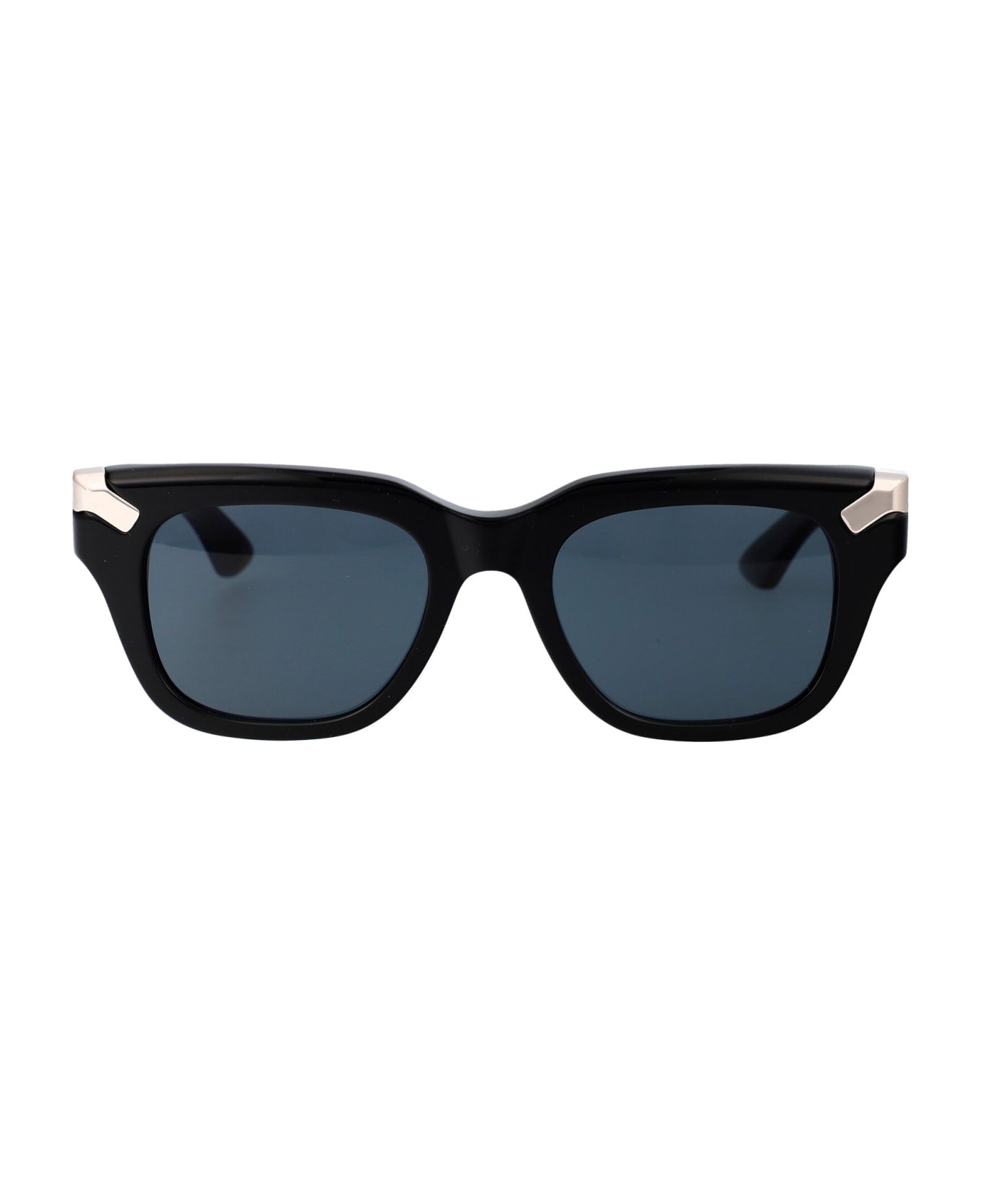 Alexander McQueen Eyewear Am0439s Sunglasses - 002 BLACK BLACK BLUE