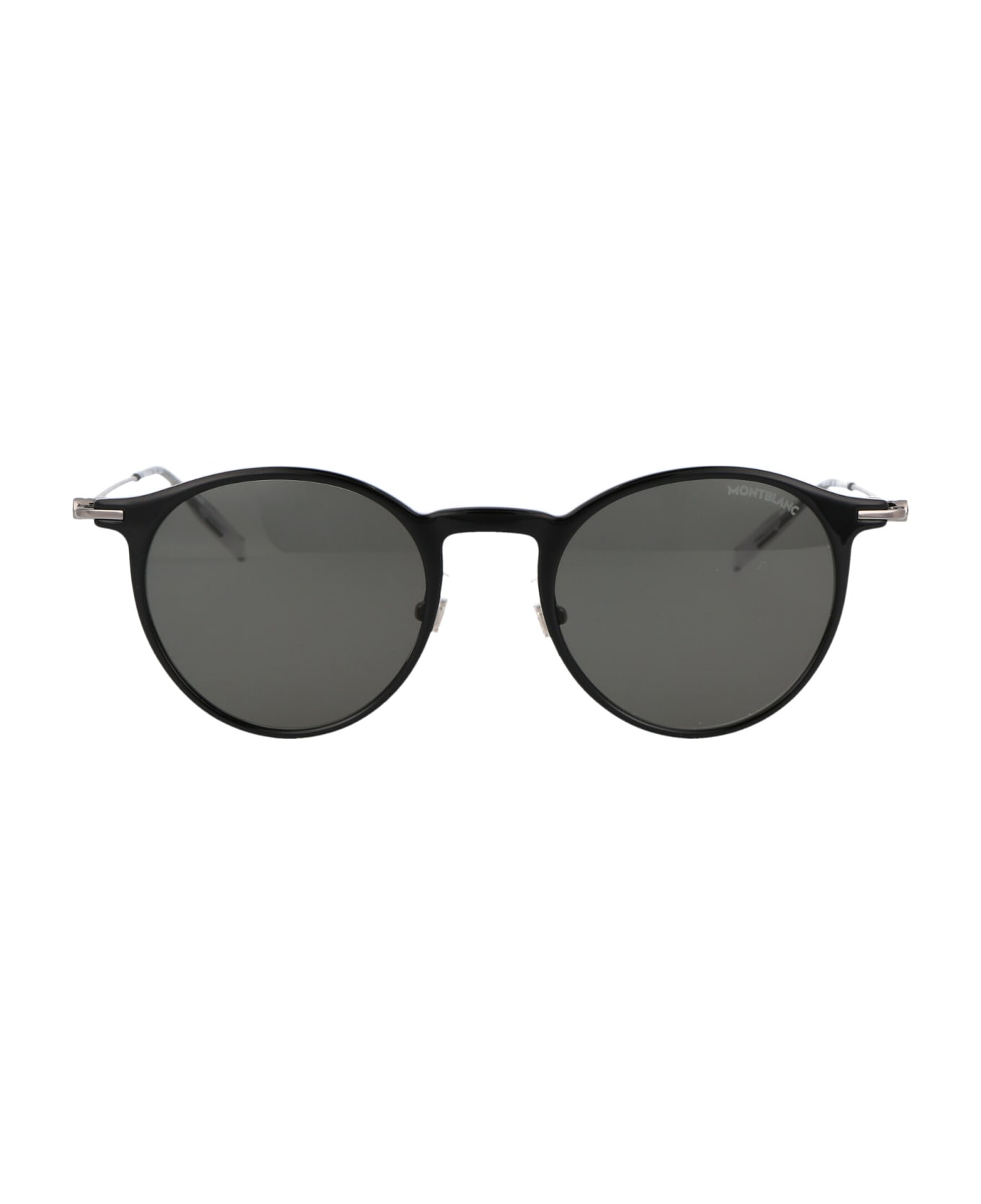 Montblanc Mb0097s Sunglasses - 005 BLACK RUTHENIUM GREY