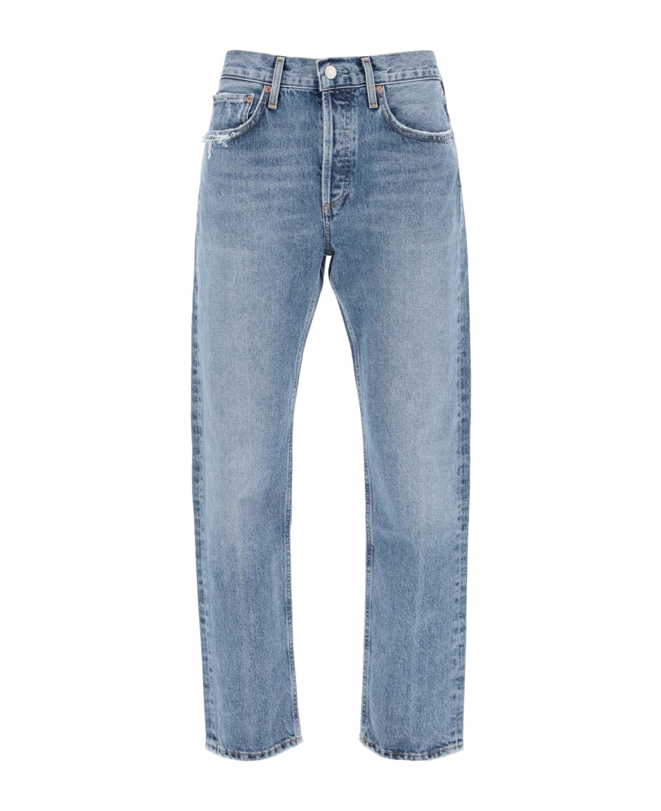 AGOLDE Parker Cropped Jeans - INVENTION (Light blue)