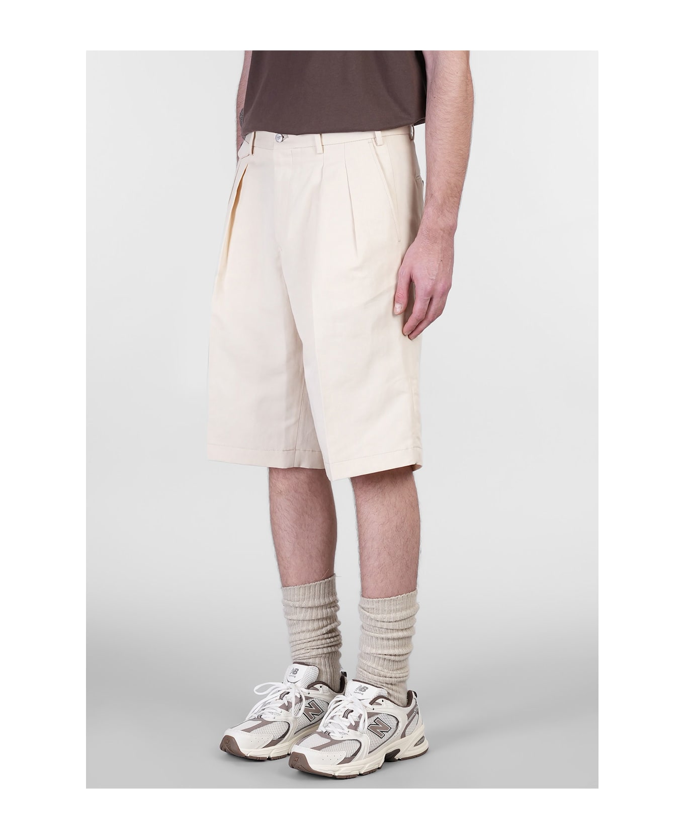 Briglia 1949 Bedfords Shorts In Beige Cotton - beige