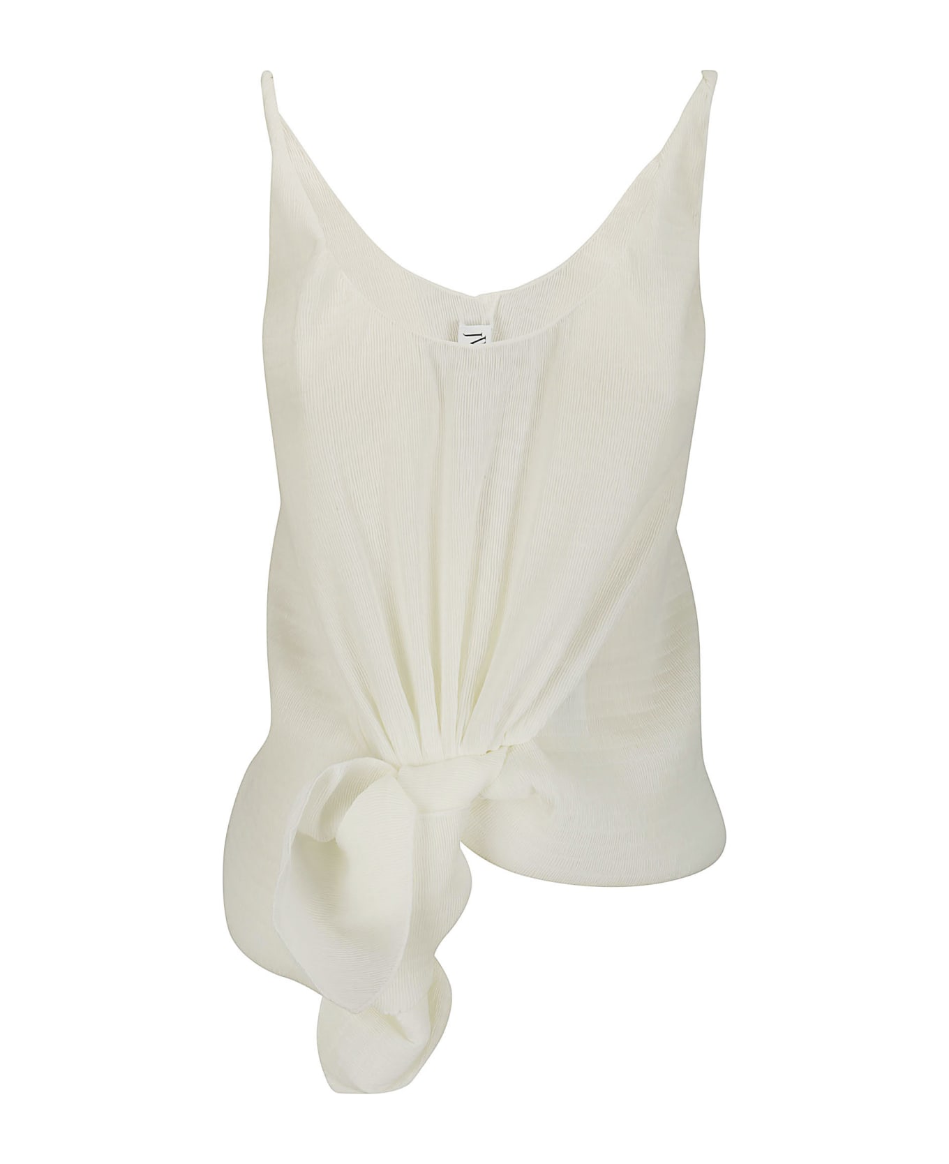J.W. Anderson Knot Front Strap Top - OFF WHITE 