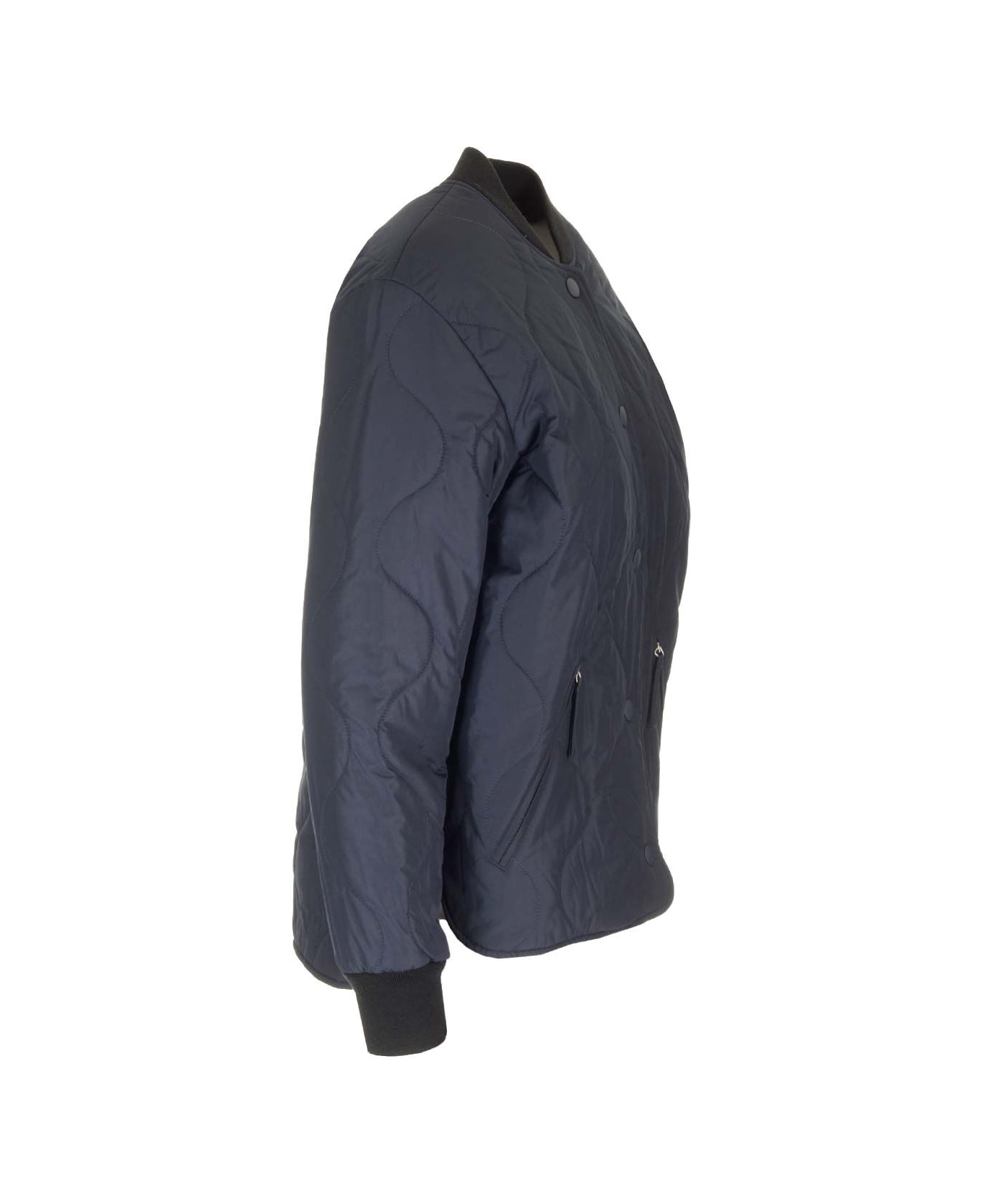 A.P.C. "camila" Quilted Jacket - Blue