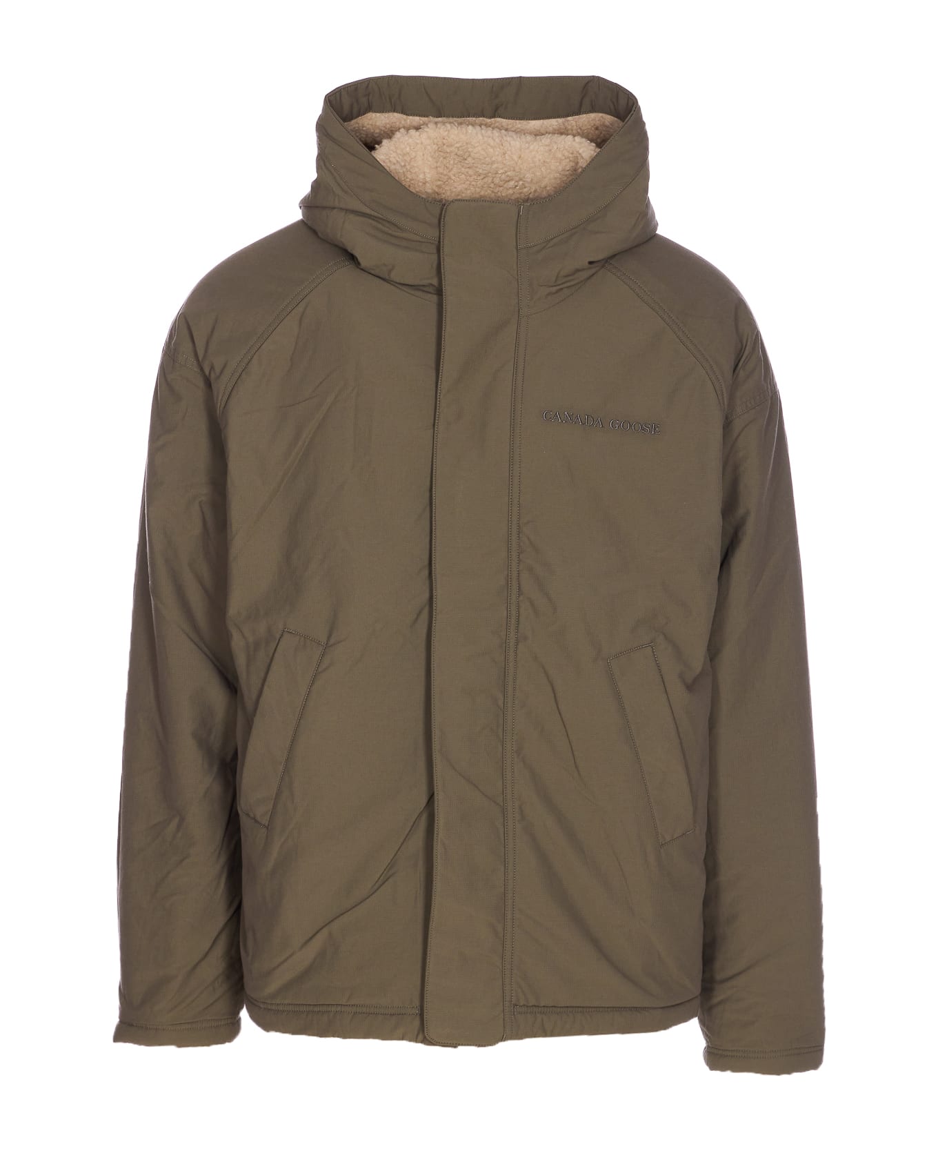 Canada Goose Alberni Reversible Bomber - Light Tan/Smokey Sage-Tan Clai
