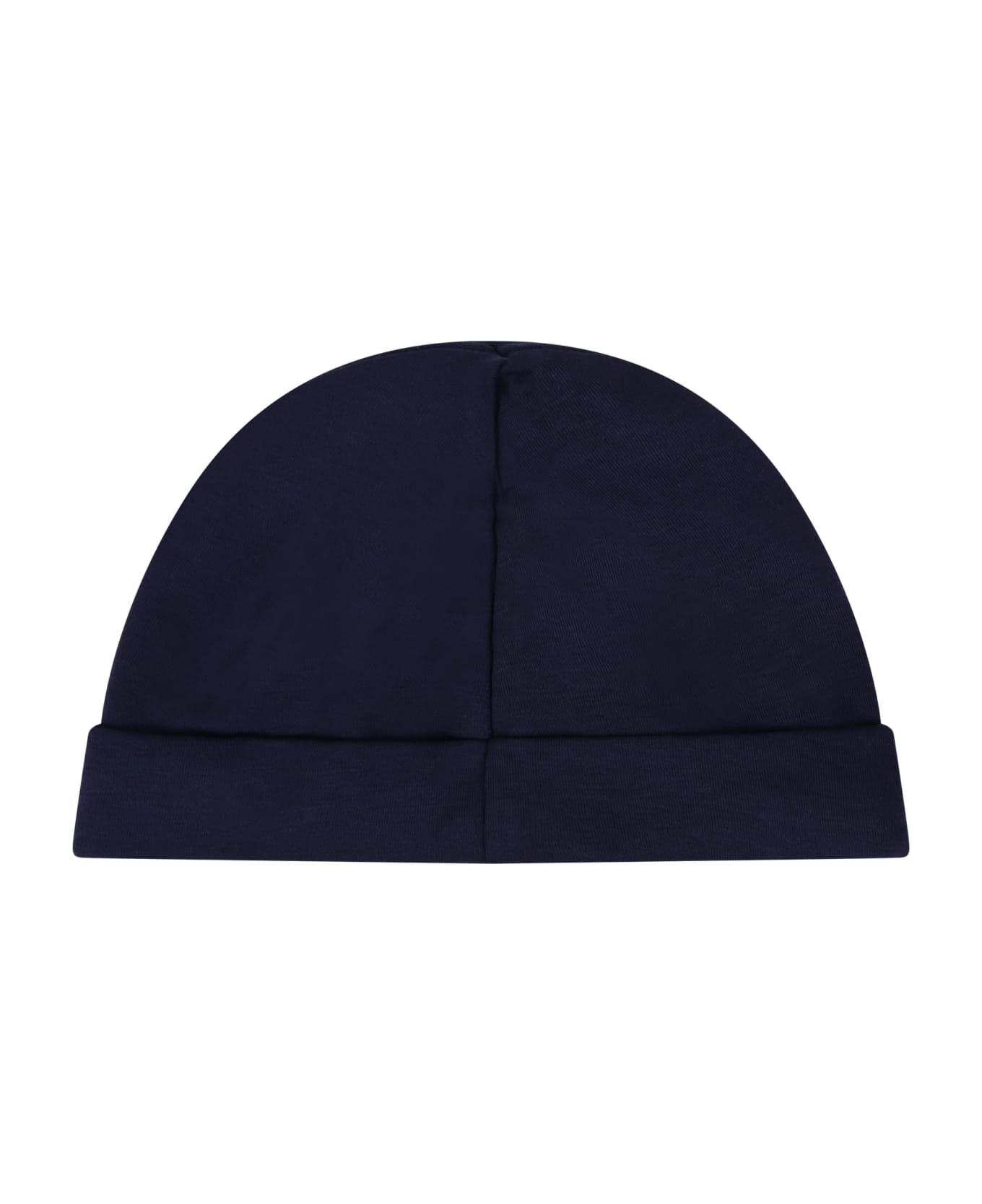 Ralph Lauren Blue Hat For Babyboy With Pony Logo - Blue アクセサリー＆ギフト