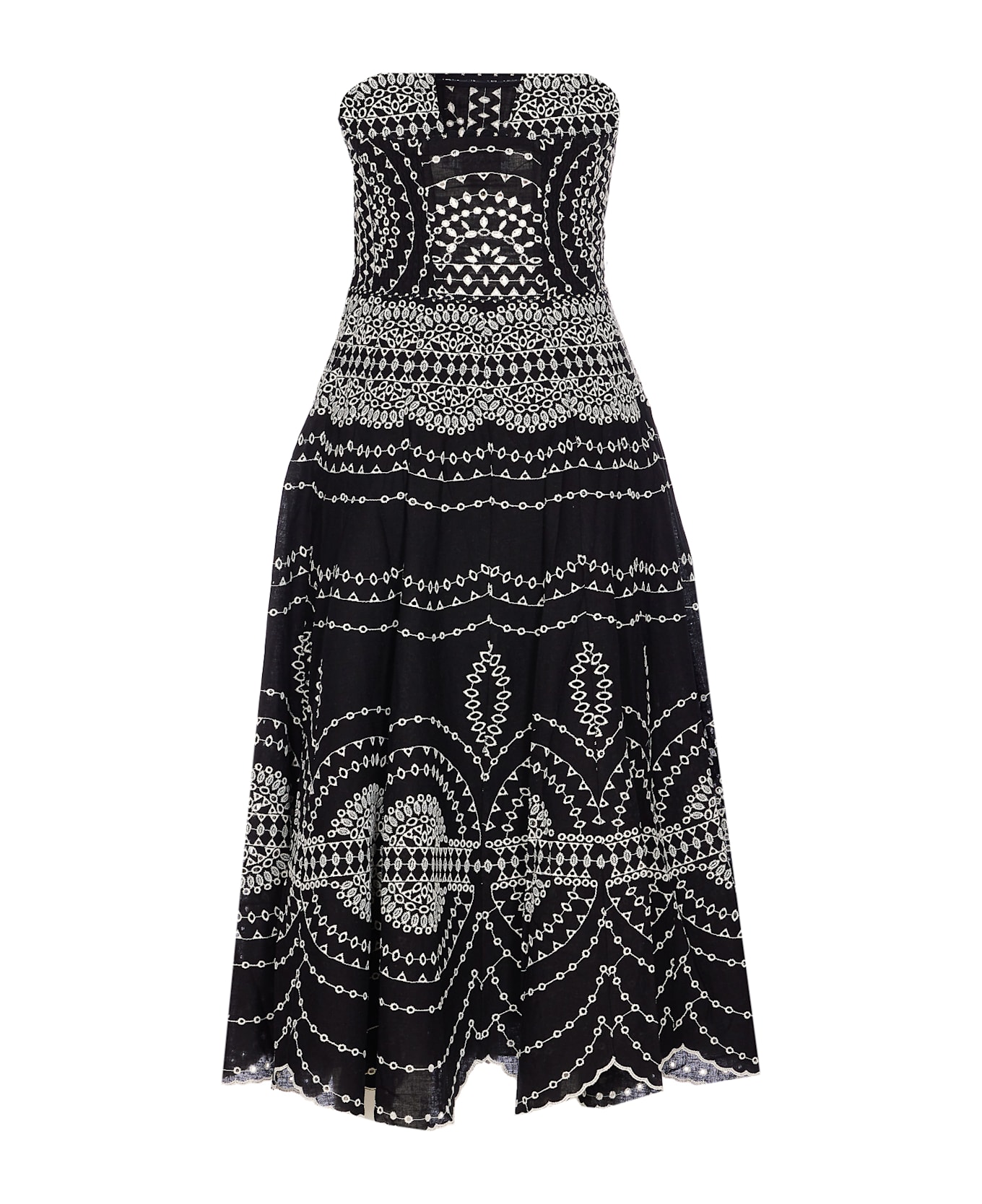 Charo Ruiz Iris Long Dress - Black