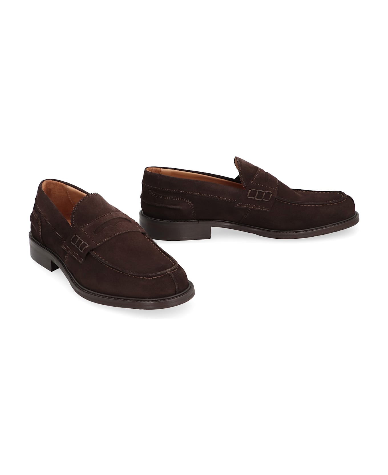 Bruno Magli Calfskin Loafers - brown