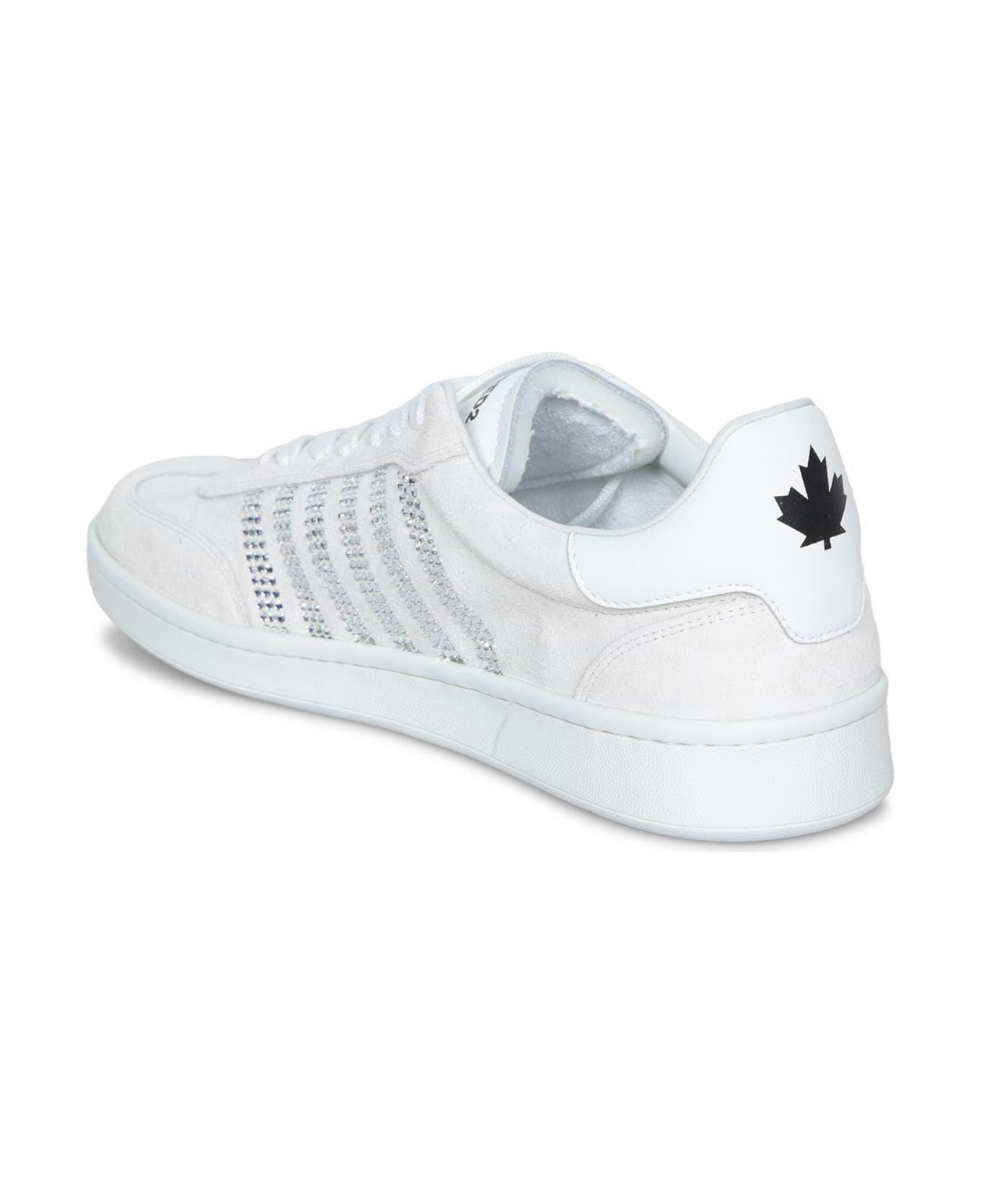 Dsquared2 Boxer Strass White Sneakers - White