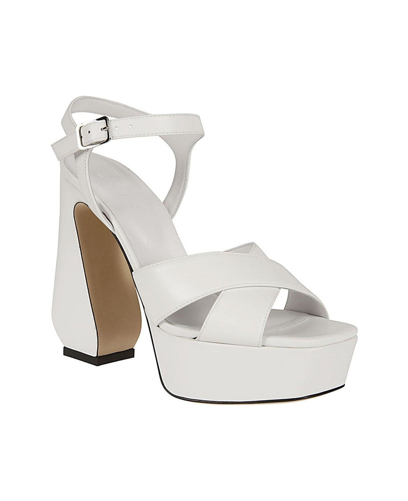 SI Rossi Open-toe Buckle-fastened Sandals - White