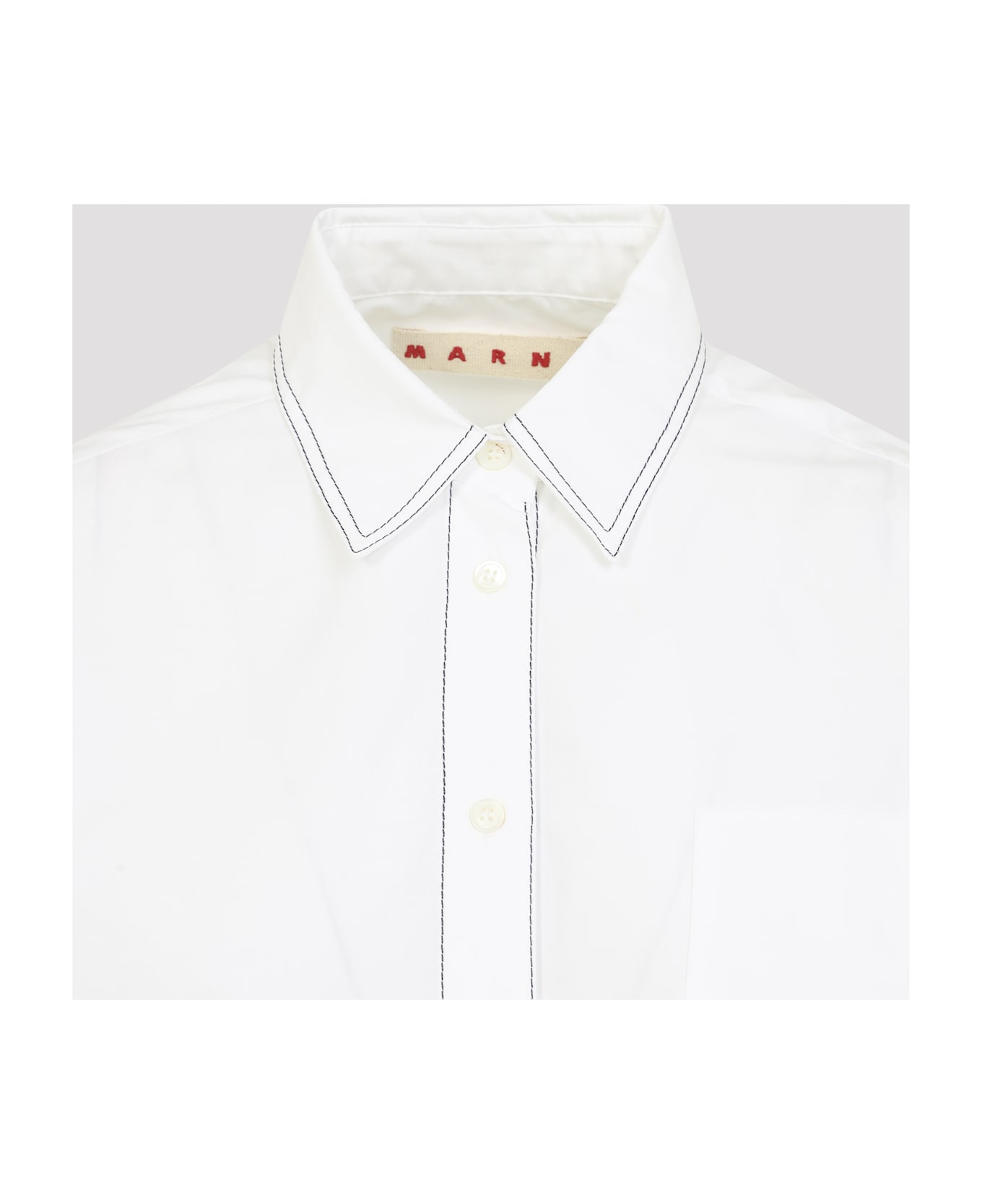 Marni Cotton Shirt - Lily White