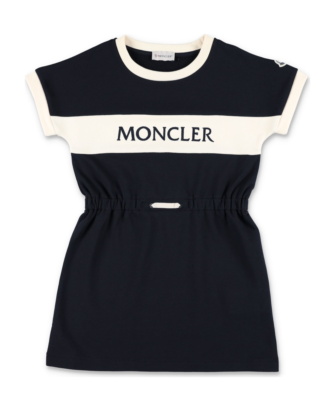 Moncler Logo Dress - BLACK/WHITE
