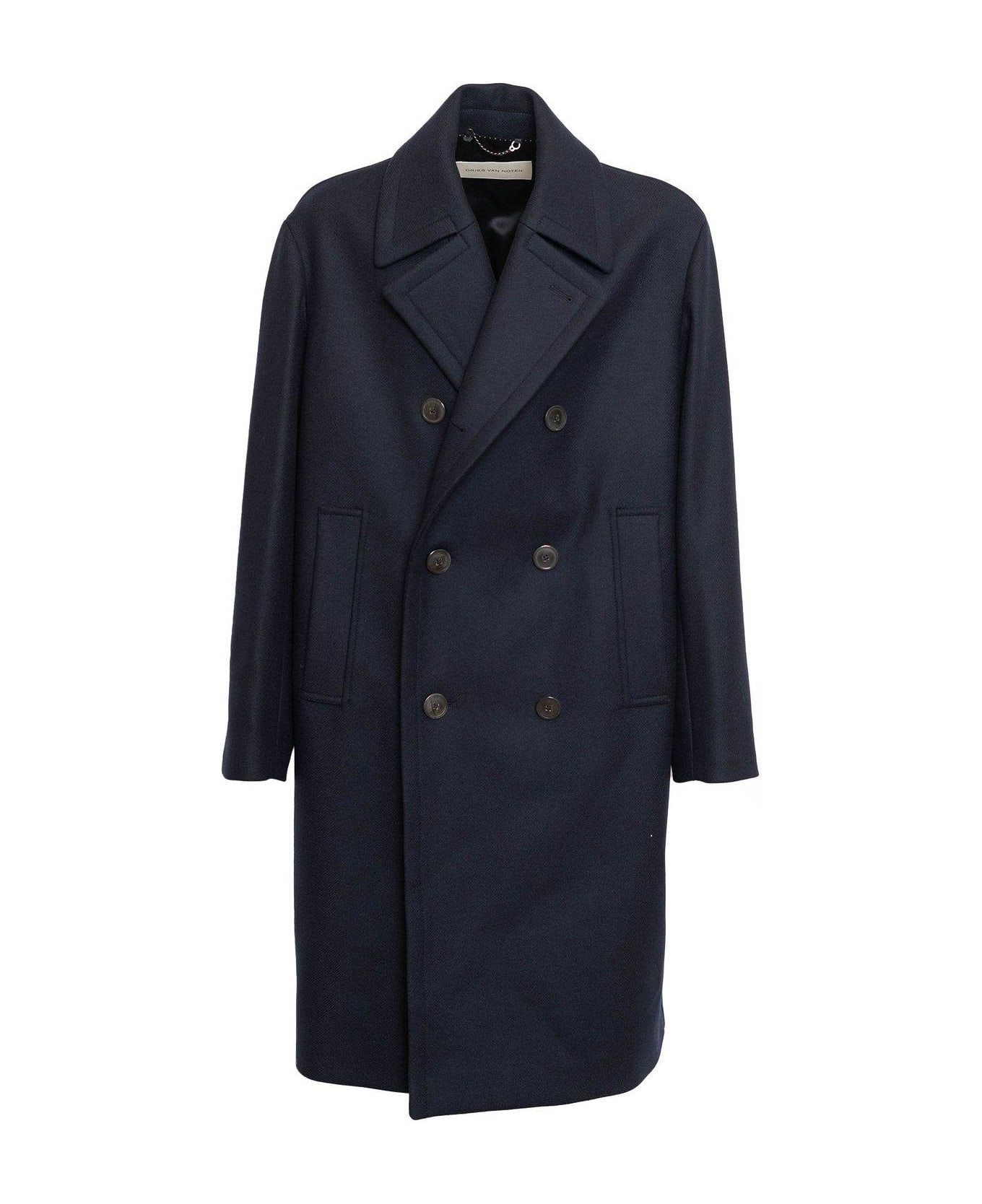 Dries Van Noten Double-breasted Long Sleeved Coat