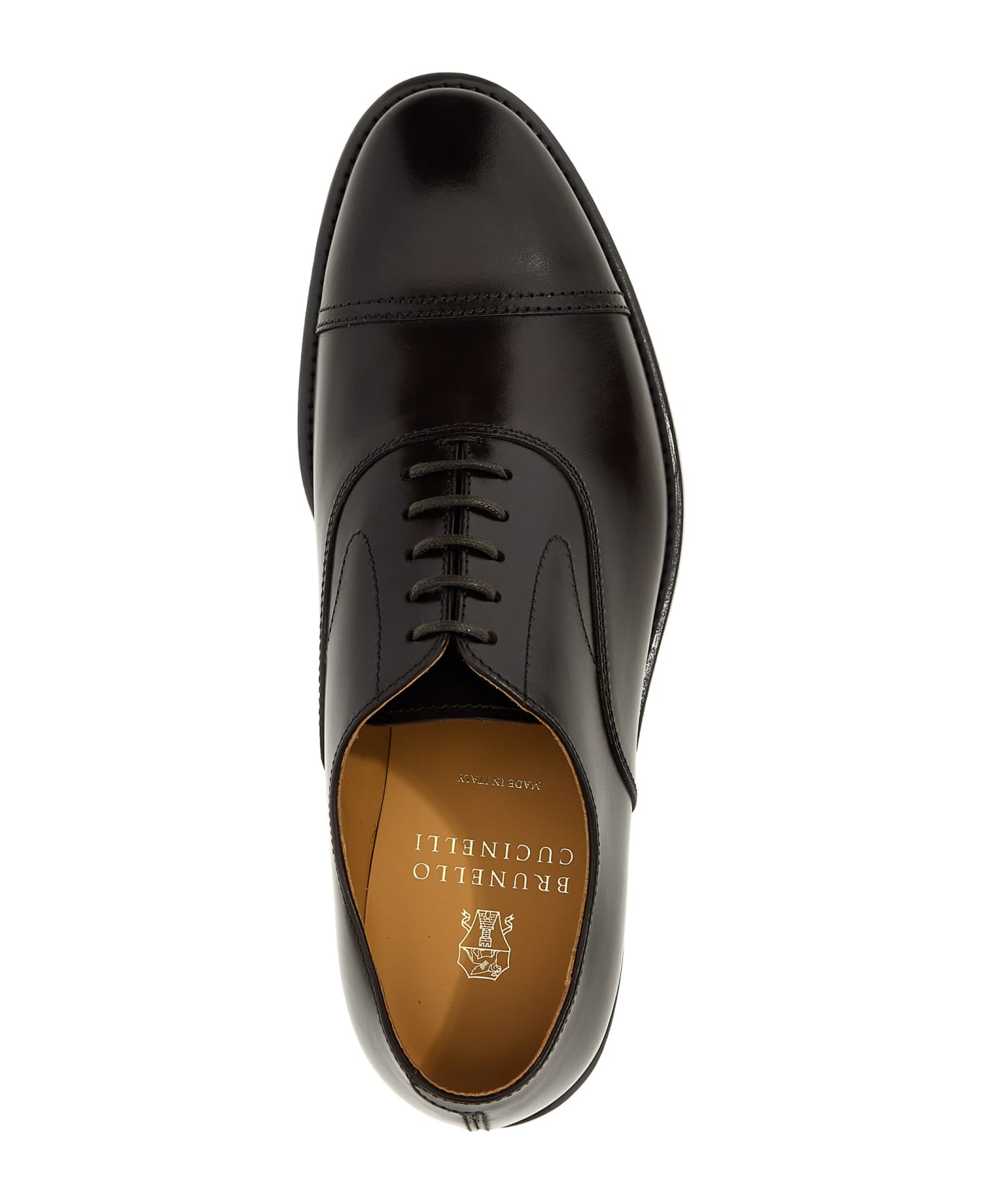 Brunello Cucinelli Leather Lace-up Shoes - Brown