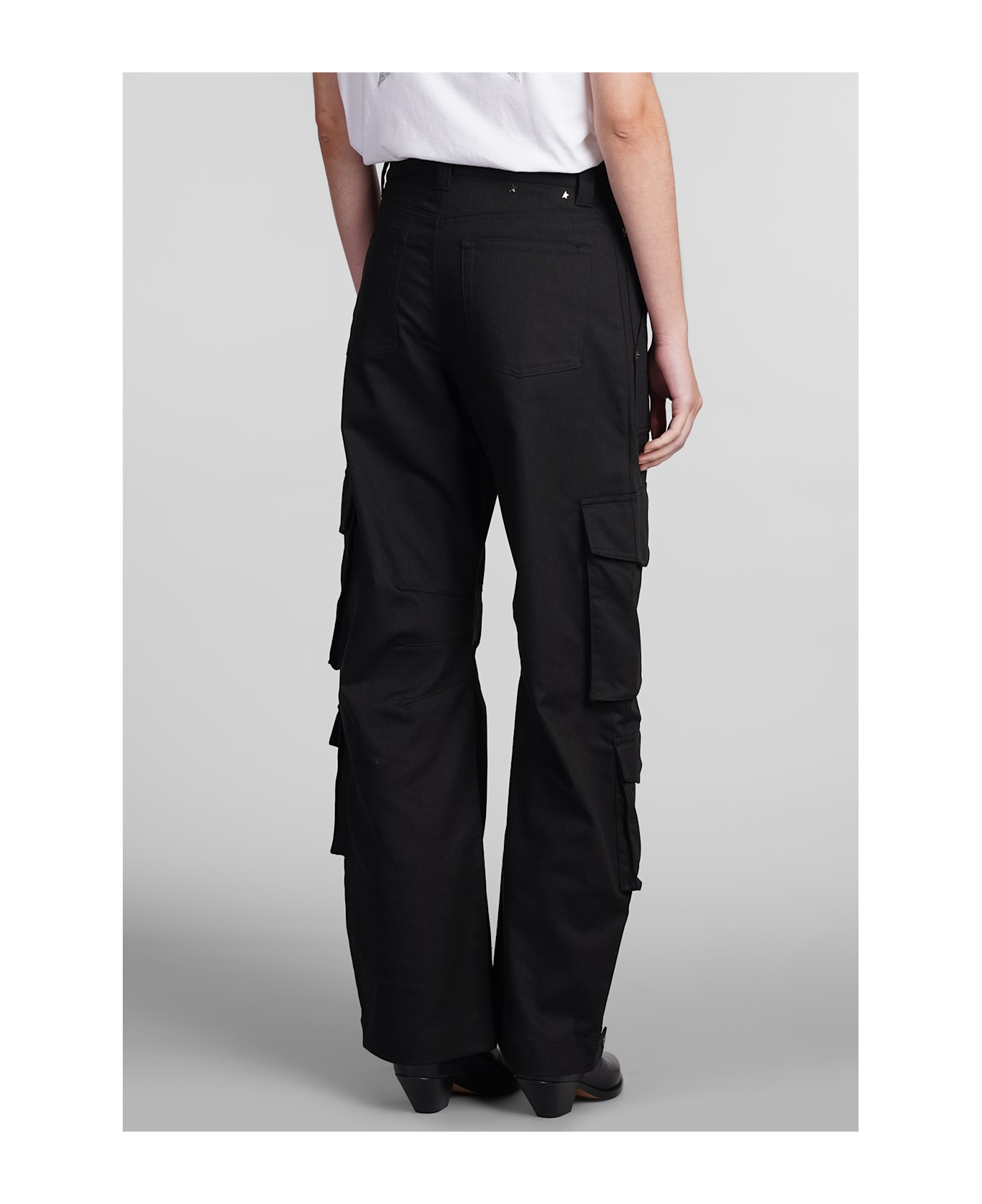 Golden Goose Cargo Lisette Pants In Black Polyester - black