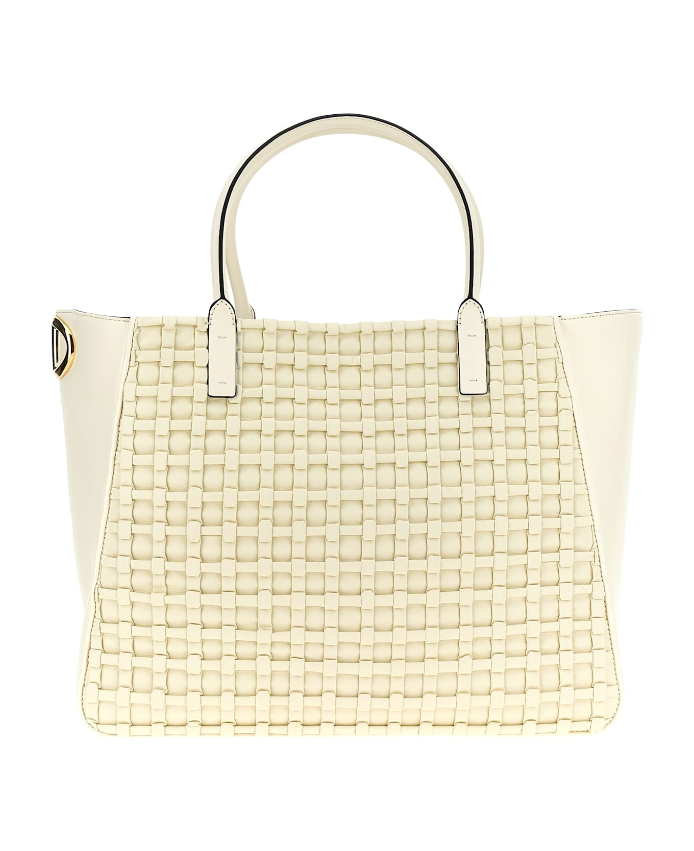 Valentino Garavani 'vlogo Side' Shopping Bag - White