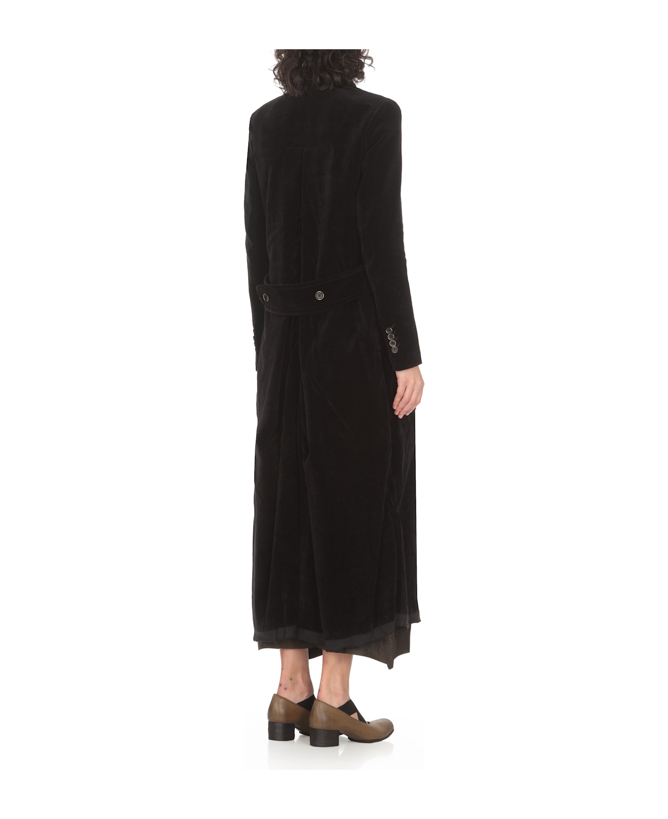 Uma Wang Cigna Coat - BLACK