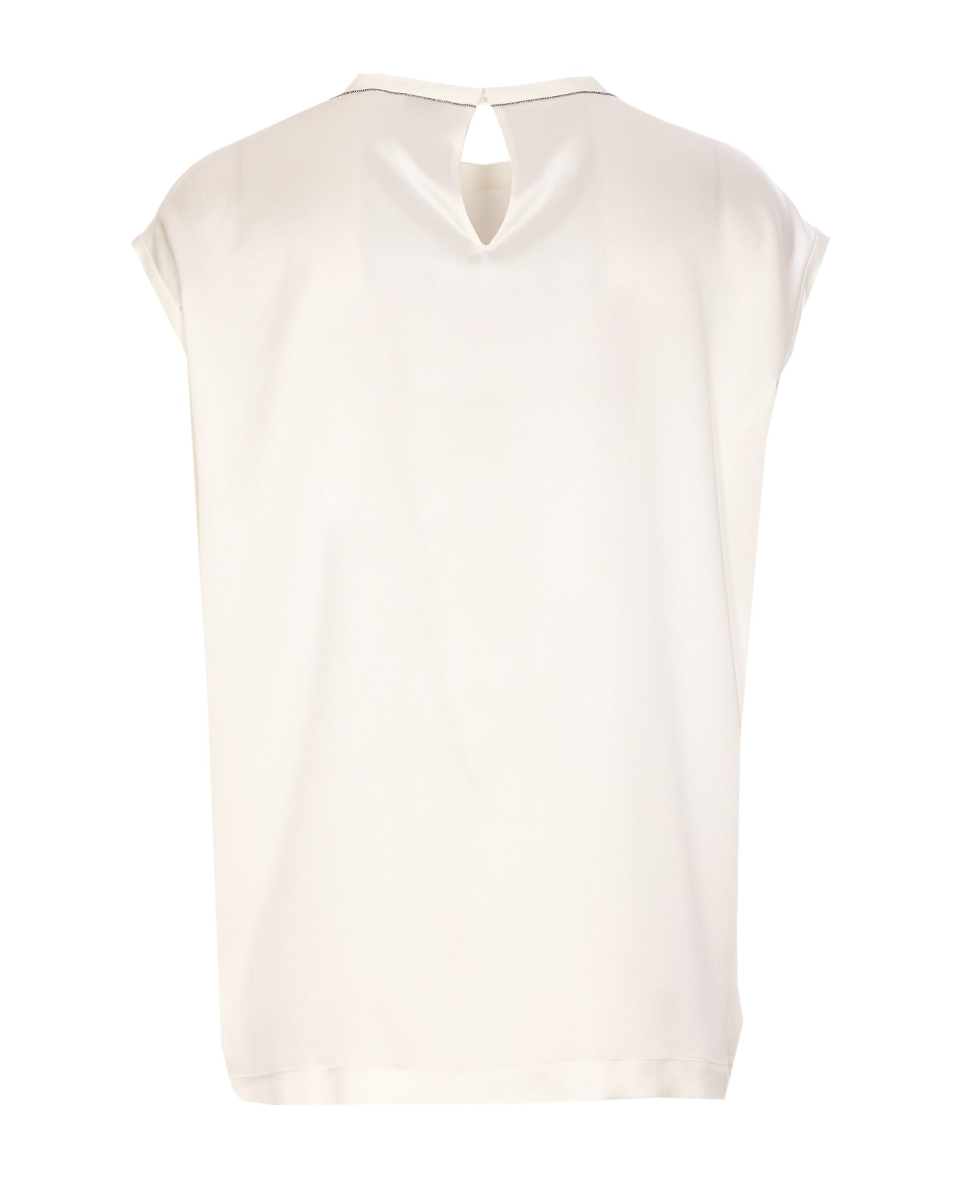 Brunello Cucinelli Satin Shirt - White