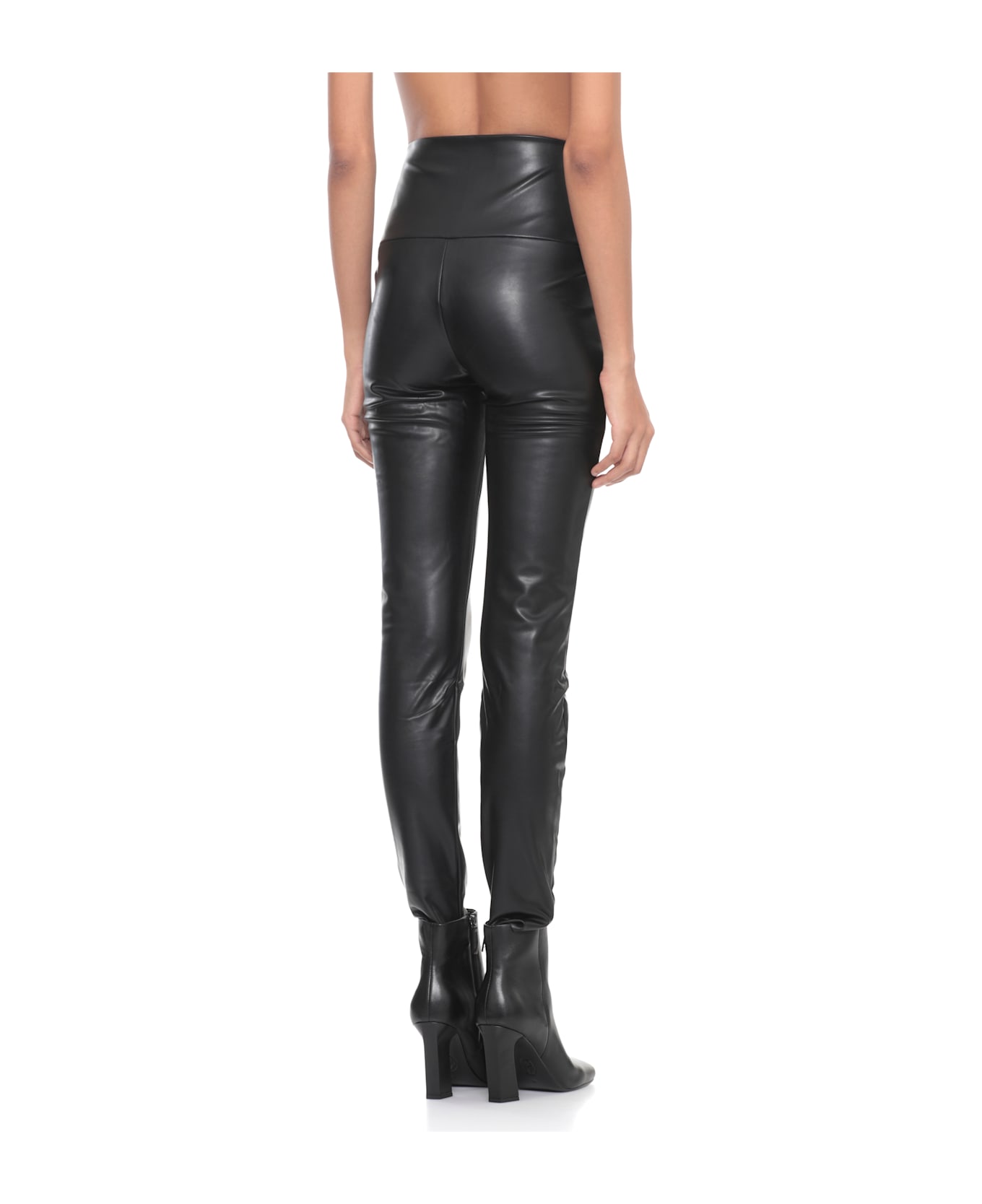 Norma Kamali Eco Leather Leggings - Black