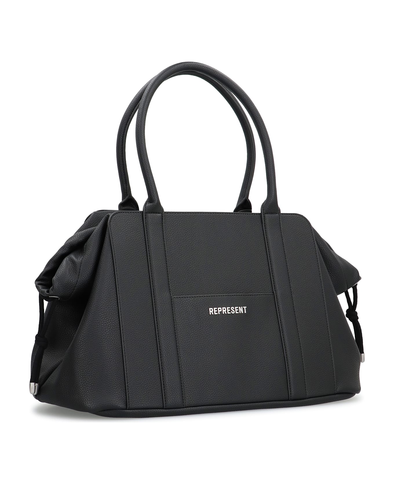 REPRESENT Faux Leather Travel Bag - black